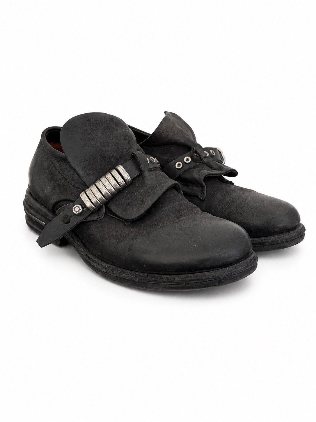 A.S.98 A.S.98 Buckle Strap Leather Shoes Size US 6 / IT 36 - 1 Thumbnail