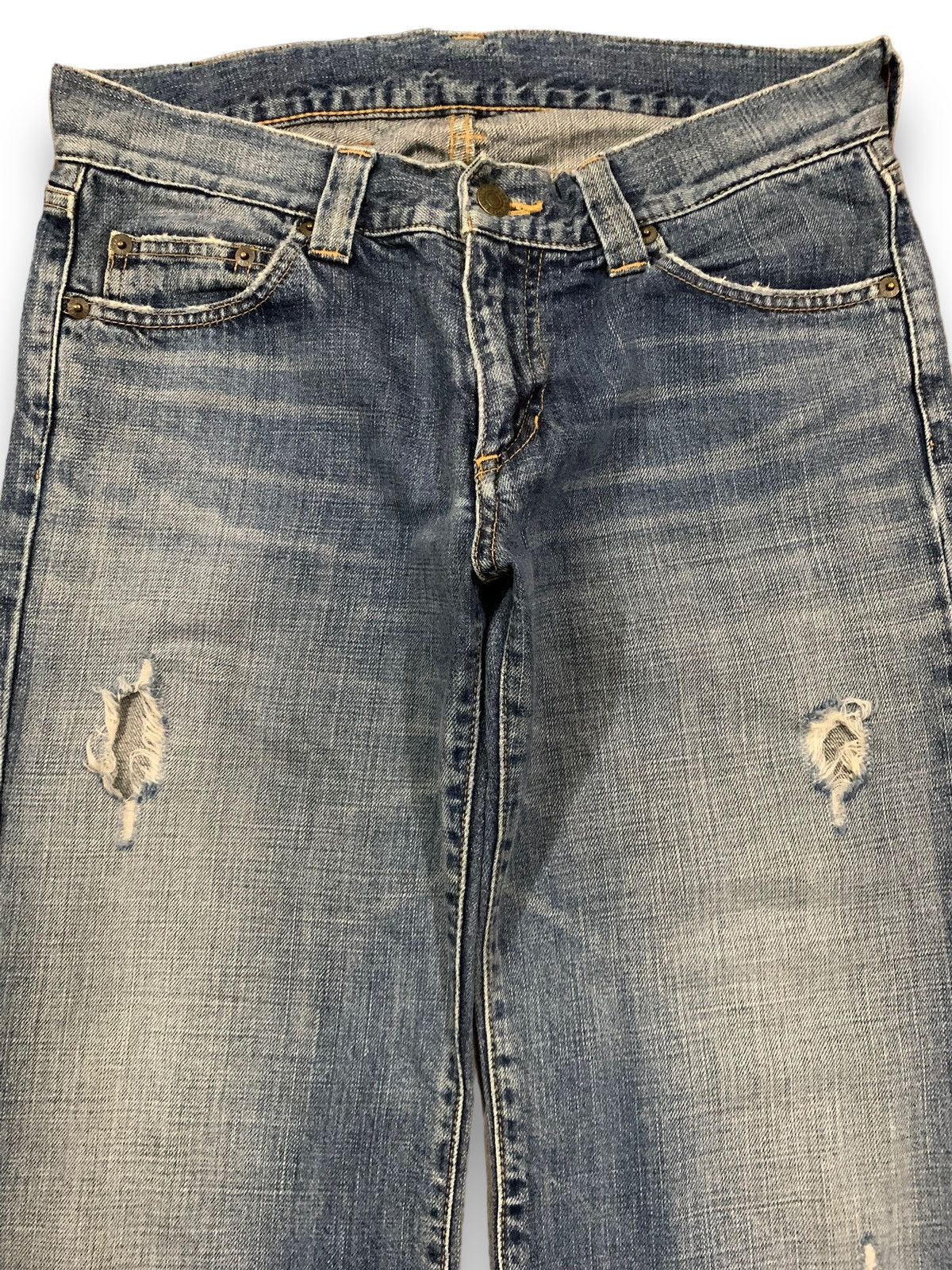 14th Addiction Vintage Japanese Brand Baggy Distressed Punk Style Jeans Size US 30 / EU 46 - 3 Thumbnail