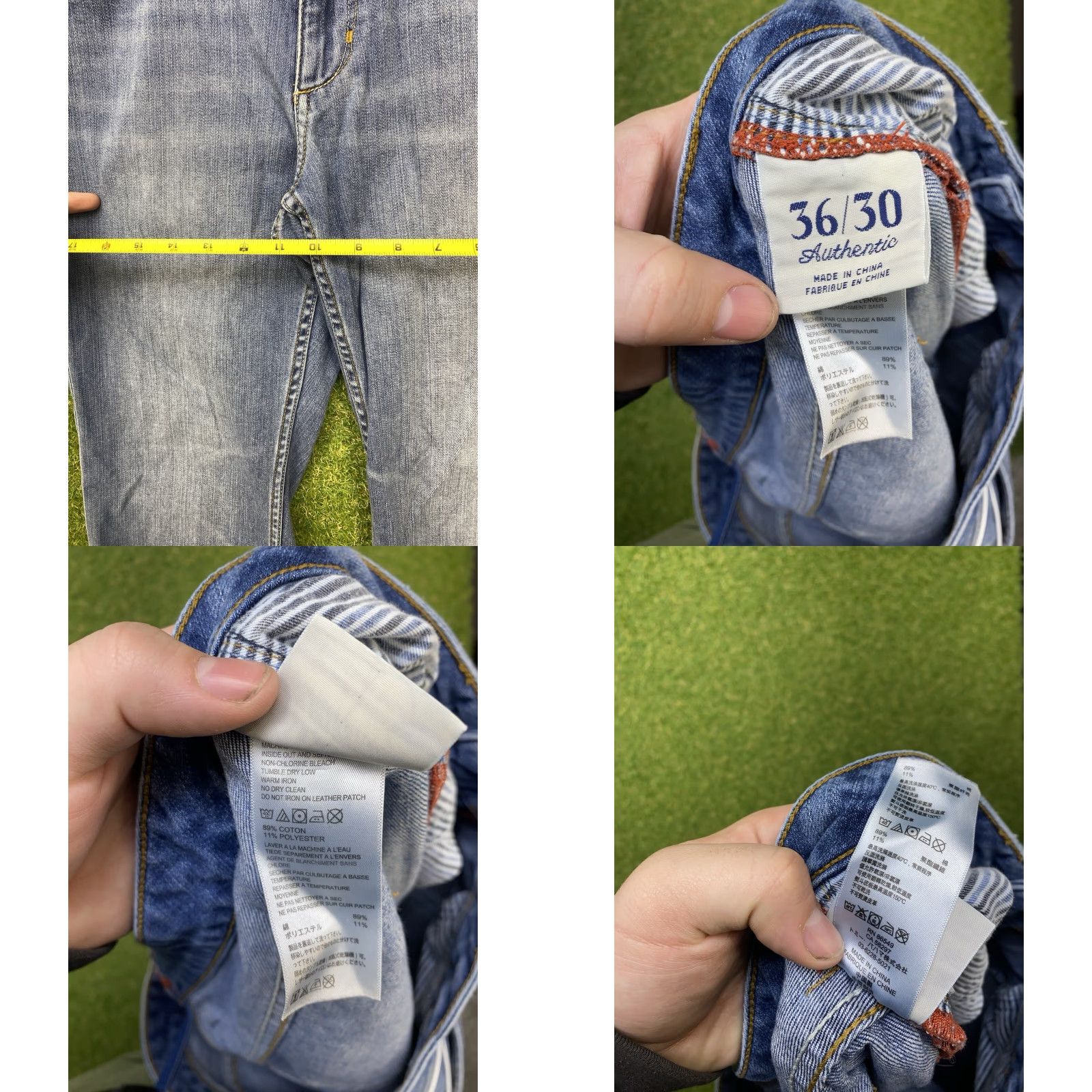 Tommy Bahama VINTAGE Tommy Bahama Antigua Cove Jeans Mens 36x30 Blue Denim Straight Regular 5-Pocket Pockets Beach Size US 36 / EU 52 - 9 Thumbnail