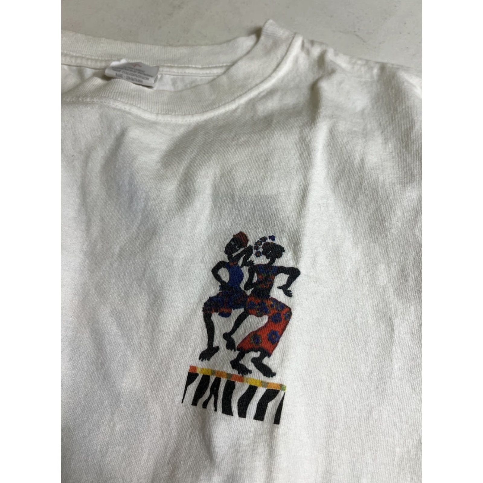 Anvil VINTAGE Anvil White T-Shirt African Tribal Solid Crew Neck Short Sleeve L Men Large Size US L / EU 52-54 / 3 - 3 Thumbnail