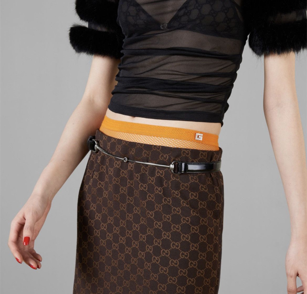 Gucci Gucci Slim Horsebit Thin Belt 763361 size 90 Size ONE SIZE - 4 Thumbnail