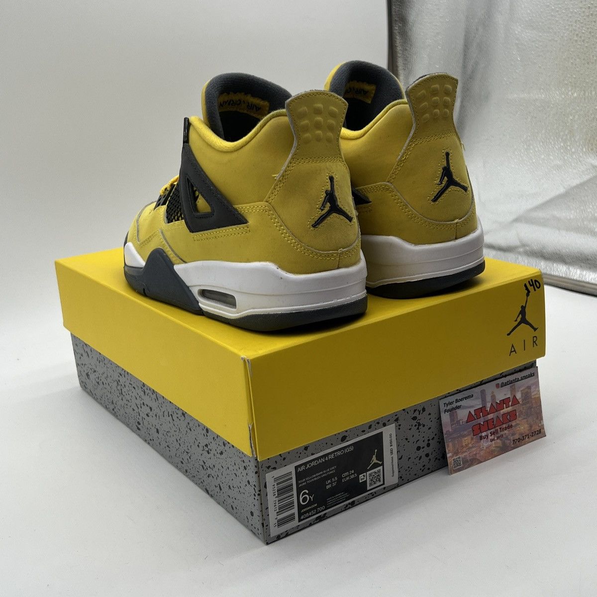 Jordan Brand Air Jordan 4 lightning Size US 6 / EU 39 - 4 Thumbnail