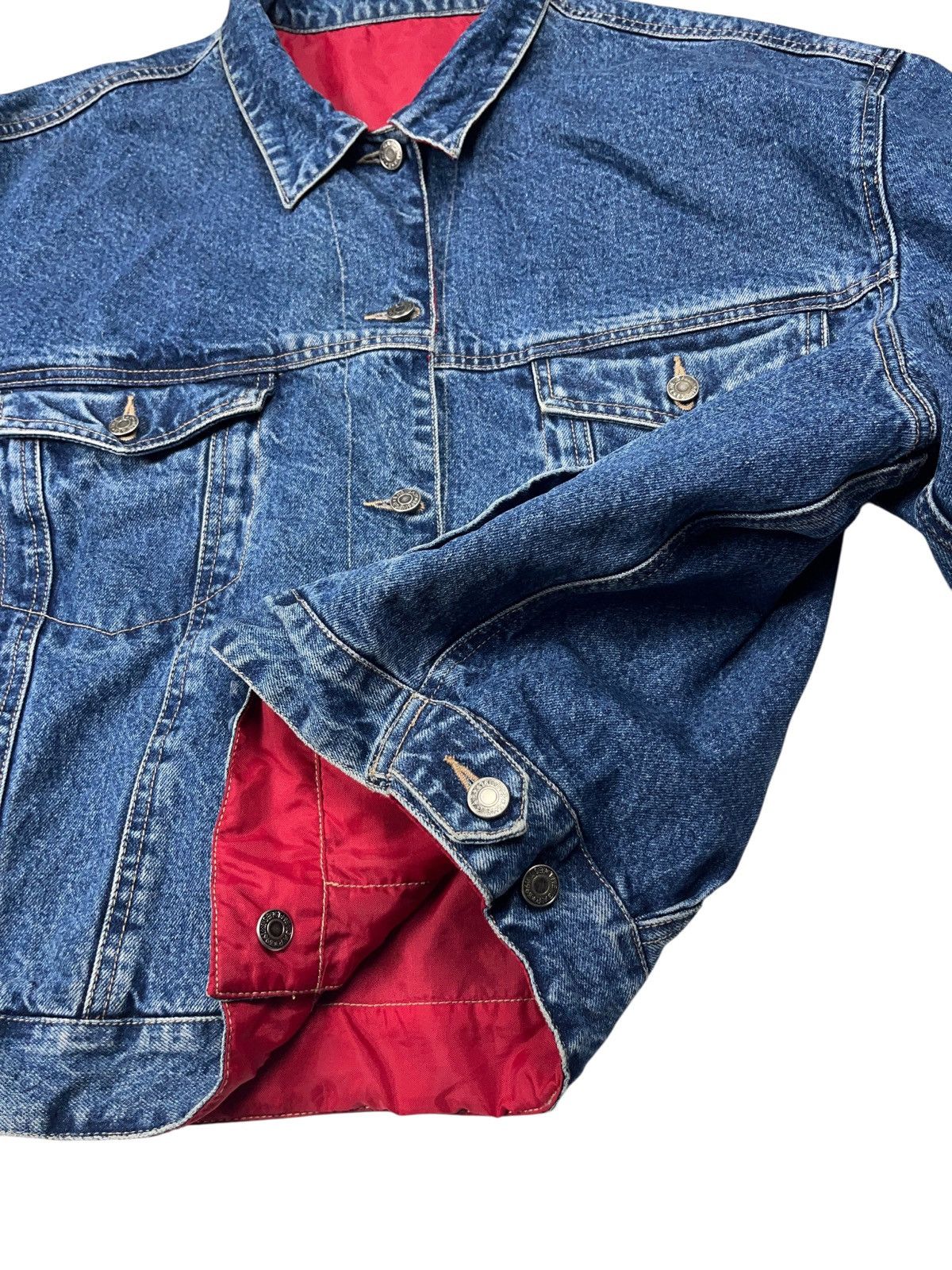 Gap Vintage 90s Gap Reversible Oversized Denim Jacket Trucker Size US XL / EU 56 / 4 - 10 Thumbnail