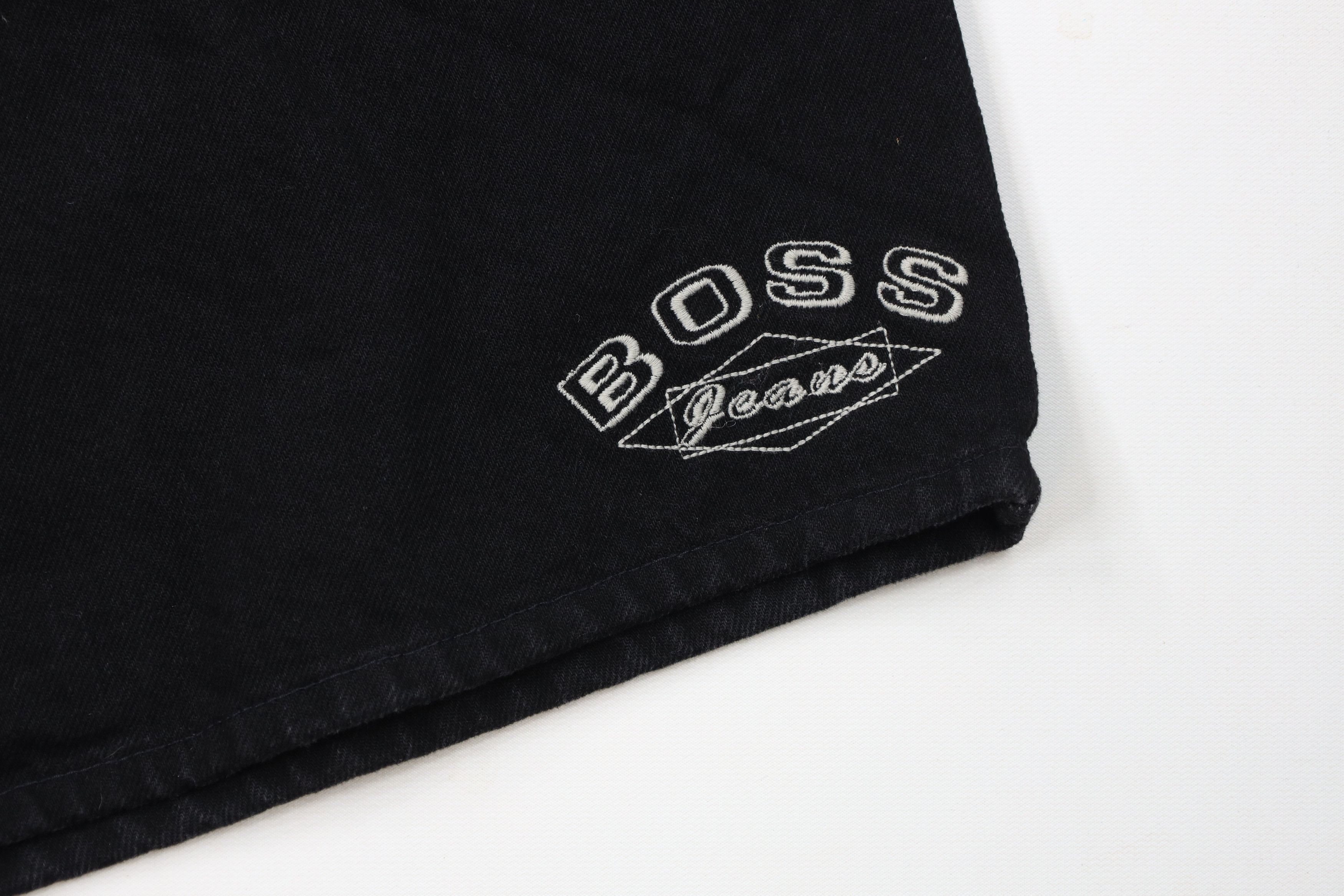 Vintage Deadstock Vintage 90s Boss Baggy Fit Denim Shorts Black USA Size US 40 / EU 56 - 5 Thumbnail