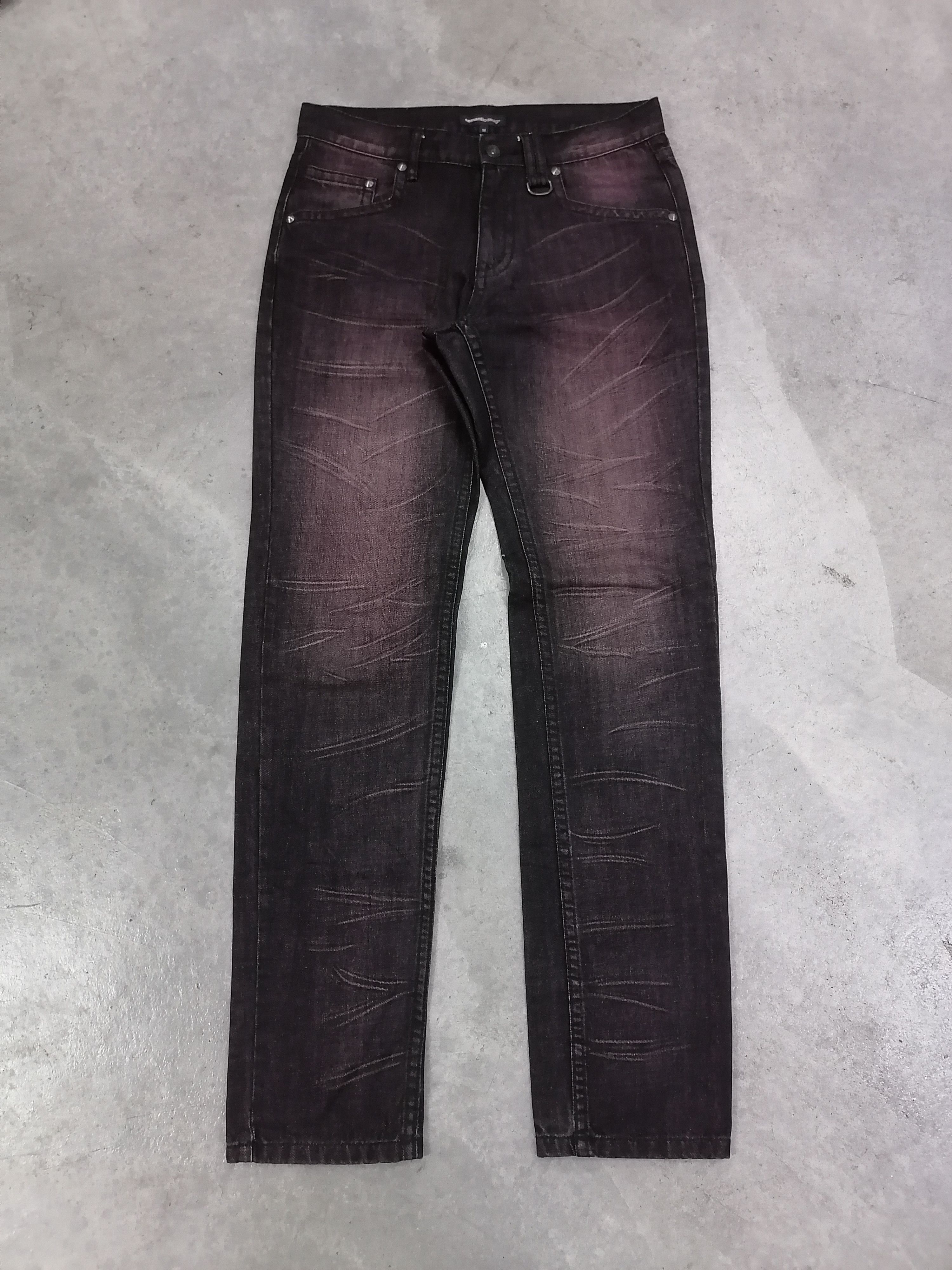 14th Addiction × If Six Was Nine × Le Grande Bleu (L.G.B.) Semantic Design Claw Mark Denim Pants Size US 31 - 2 Thumbnail