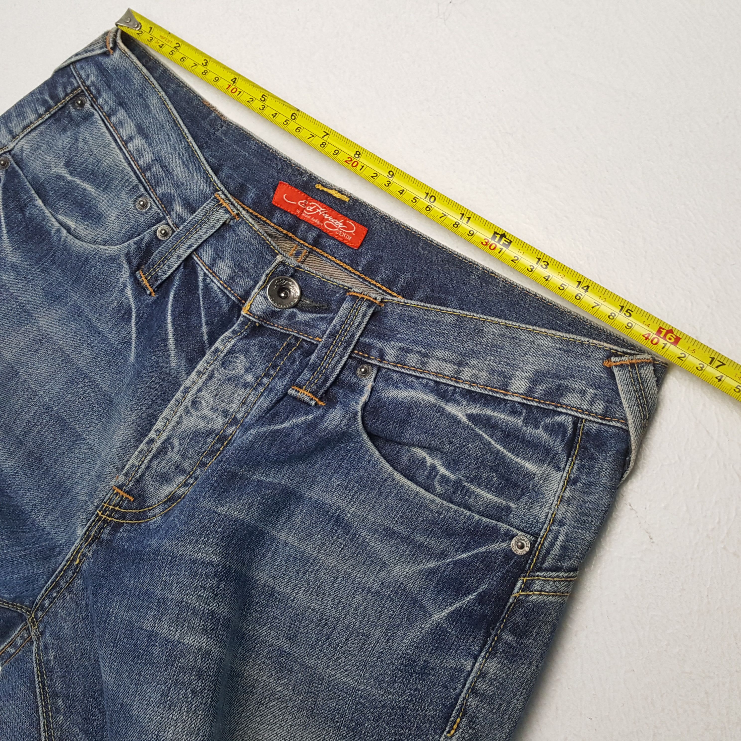 Christian Audigier × Ed Hardy × Vintage Vintage ED HARDY by CHRISTIAN AUDIGIER Italian Custom Jeans Size US 32 / EU 48 - 7 Thumbnail
