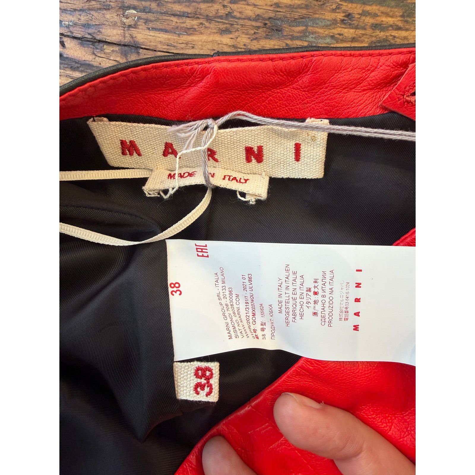 Marni Marni Leather Skirt Size 26" / US 2 / IT 38 - 6 Thumbnail