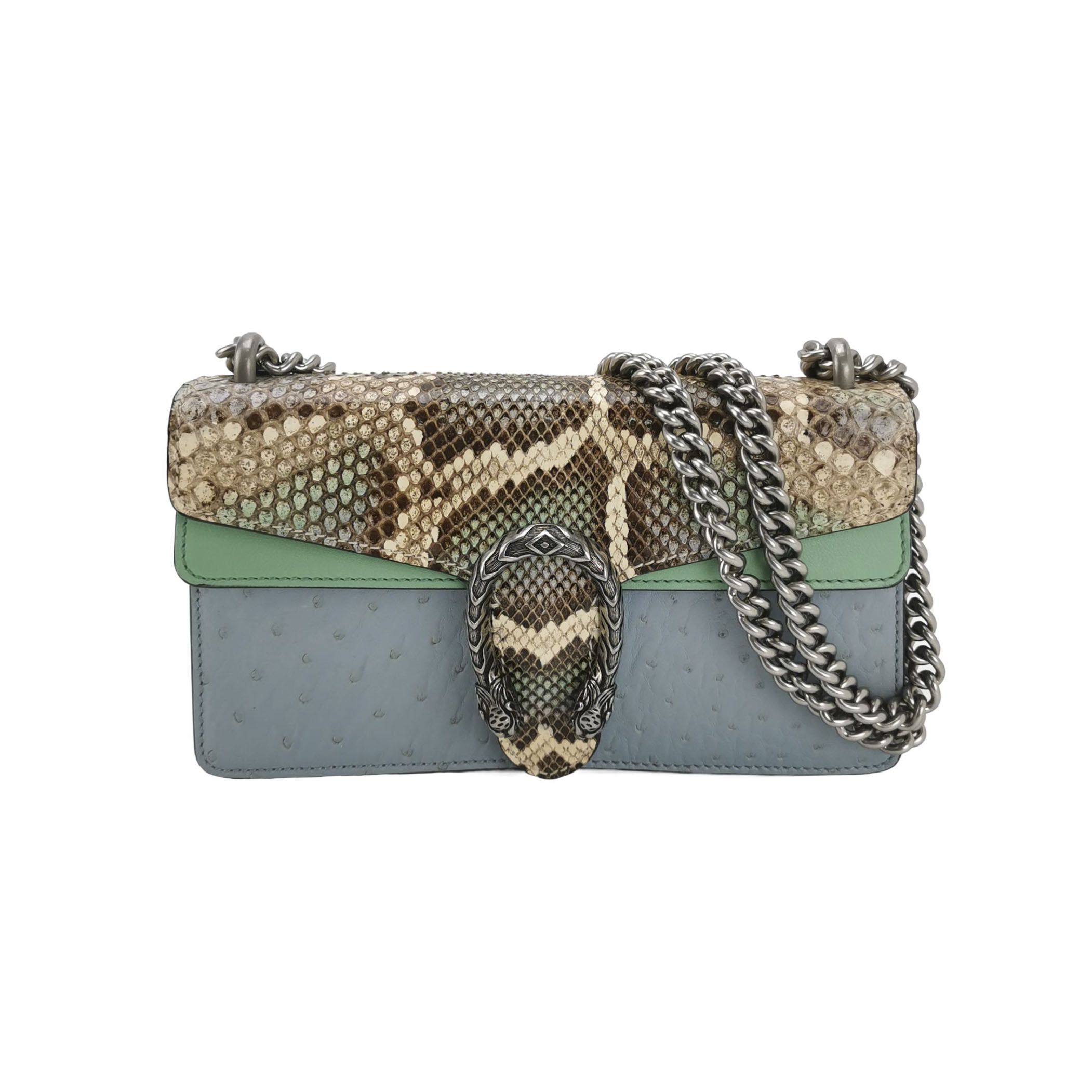 Gucci Gucci Dionysus Snakeskin Ostrich Shoulder Bag Size ONE SIZE - 1 Thumbnail