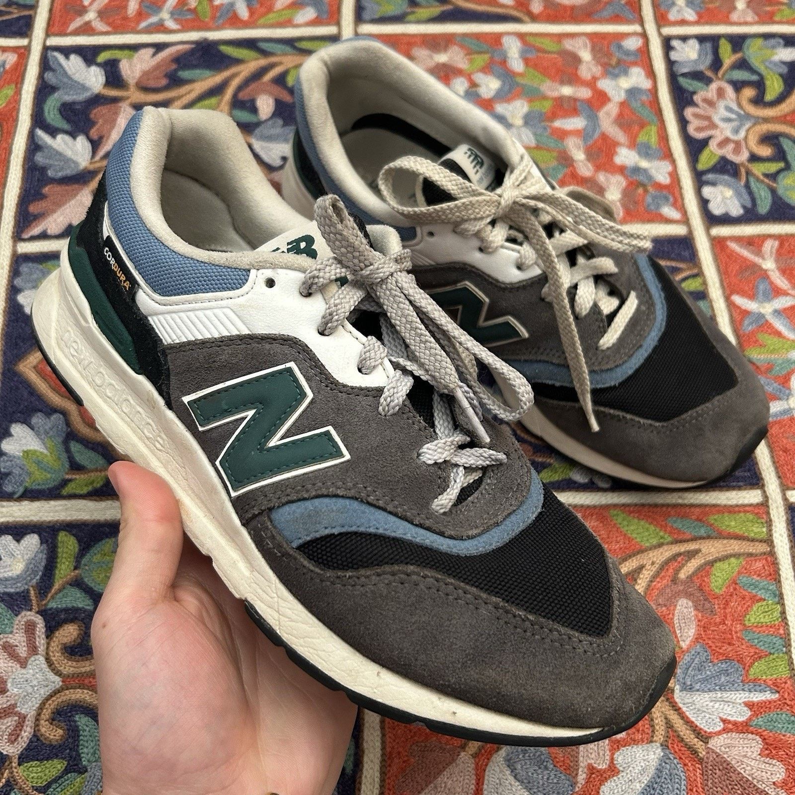 New Balance 997h Castlerock Heron Blue Suede CM997HGL Sneakers Shoes Size US 8 / EU 41 - 1 Thumbnail