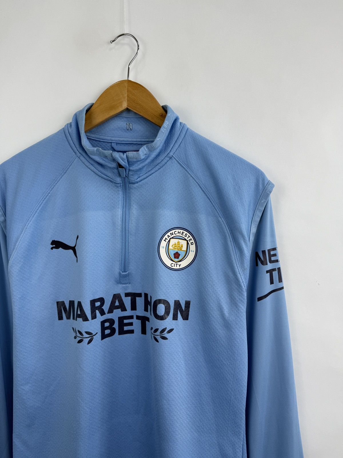 Puma 🏴󠁧󠁢󠁥󠁮󠁧󠁿 Puma Manchester City Football Soccer Training Long Sleeve Size US M / EU 48-50 / 2 - 2 Thumbnail