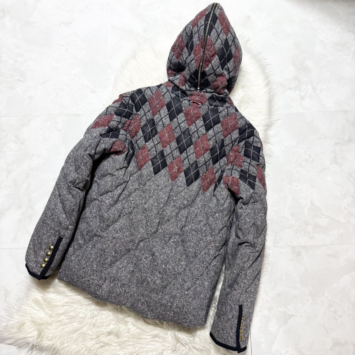 Moncler Gamme Bleu Moncler Gamme Bleu Lamb Fur Hooded Down Jacket Size US M / EU 48-50 / 2 - 12 Thumbnail