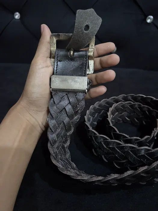 Leather Unbrand Leather Buckle Belt Size ONE SIZE - 4 Thumbnail