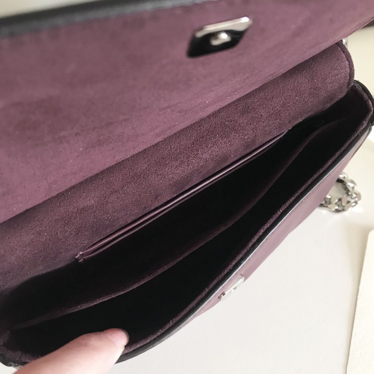 Fendi Fendi Python burgundy double baguette crossbody Size ONE SIZE - 15 Thumbnail