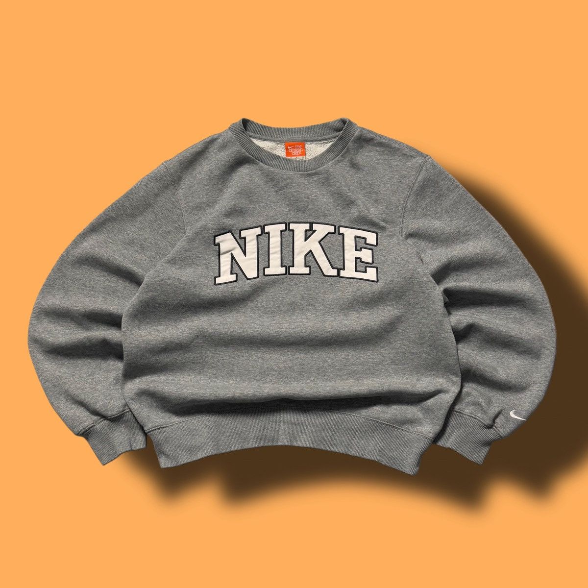 Nike × Vintage 00s Nike Vintage Big Logo Oversize Sweatshirt Crewneck Y2K Size US L / EU 52-54 / 3 - 1 Thumbnail
