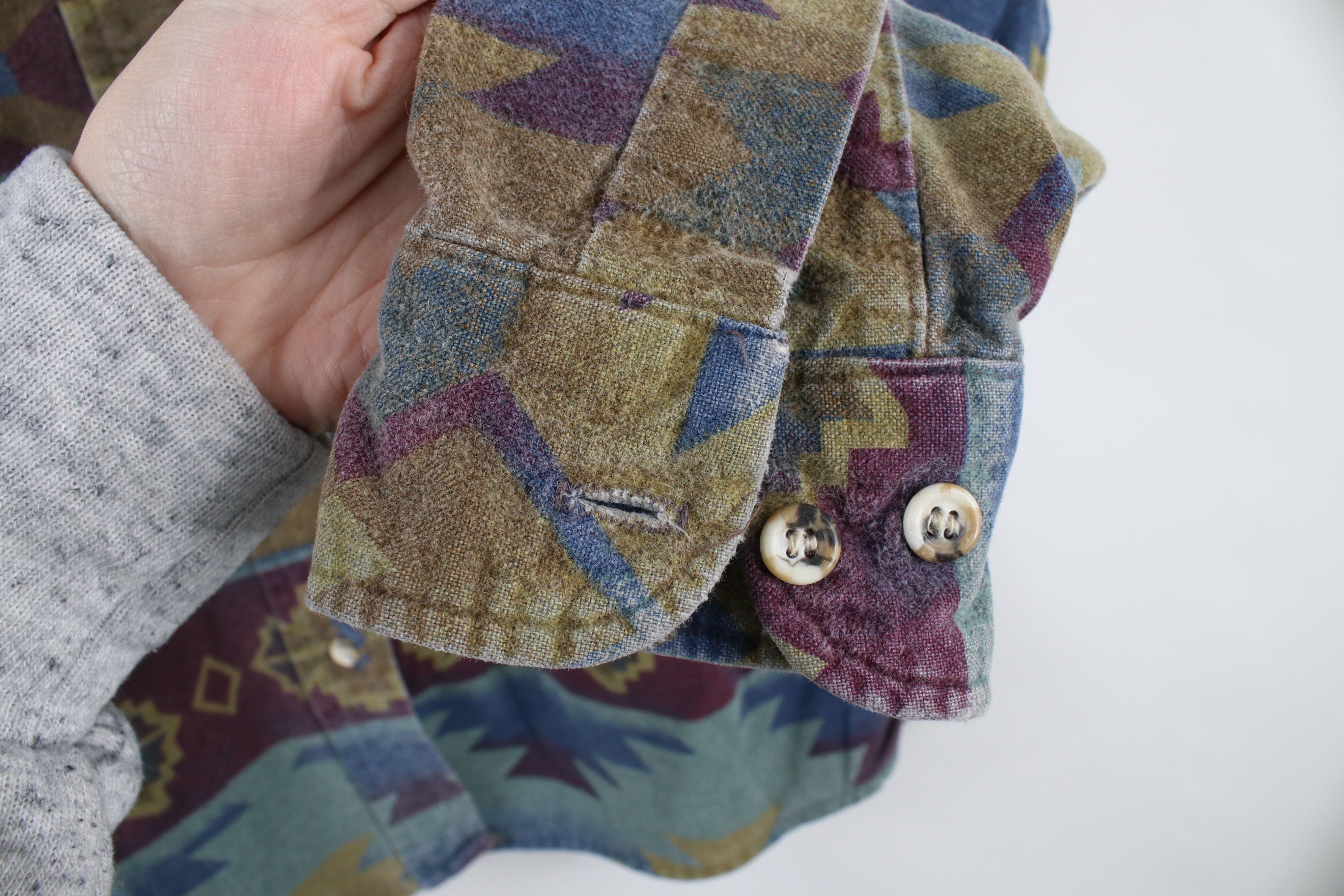 Cabelas × Vintage Vintage 90s Cabelas Southwestern Chamois Cloth Button Shirt Size M / US 6-8 / IT 42-44 - 4 Thumbnail