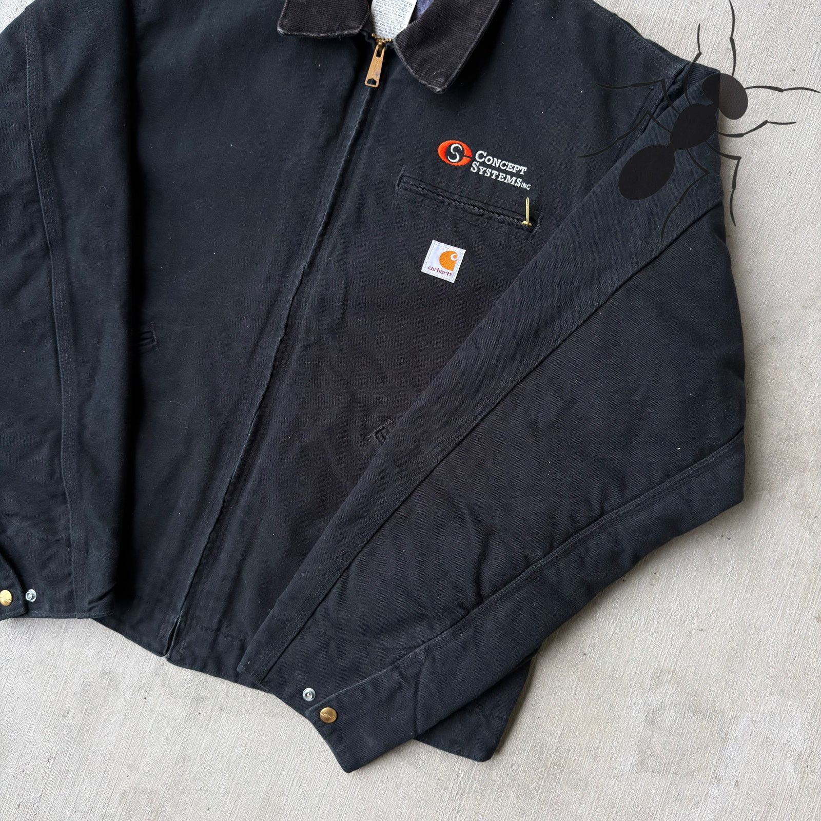 Carhartt × Vintage Carhartt J01 black Detroit work wear jacket Size US XL / EU 56 / 4 - 4 Thumbnail