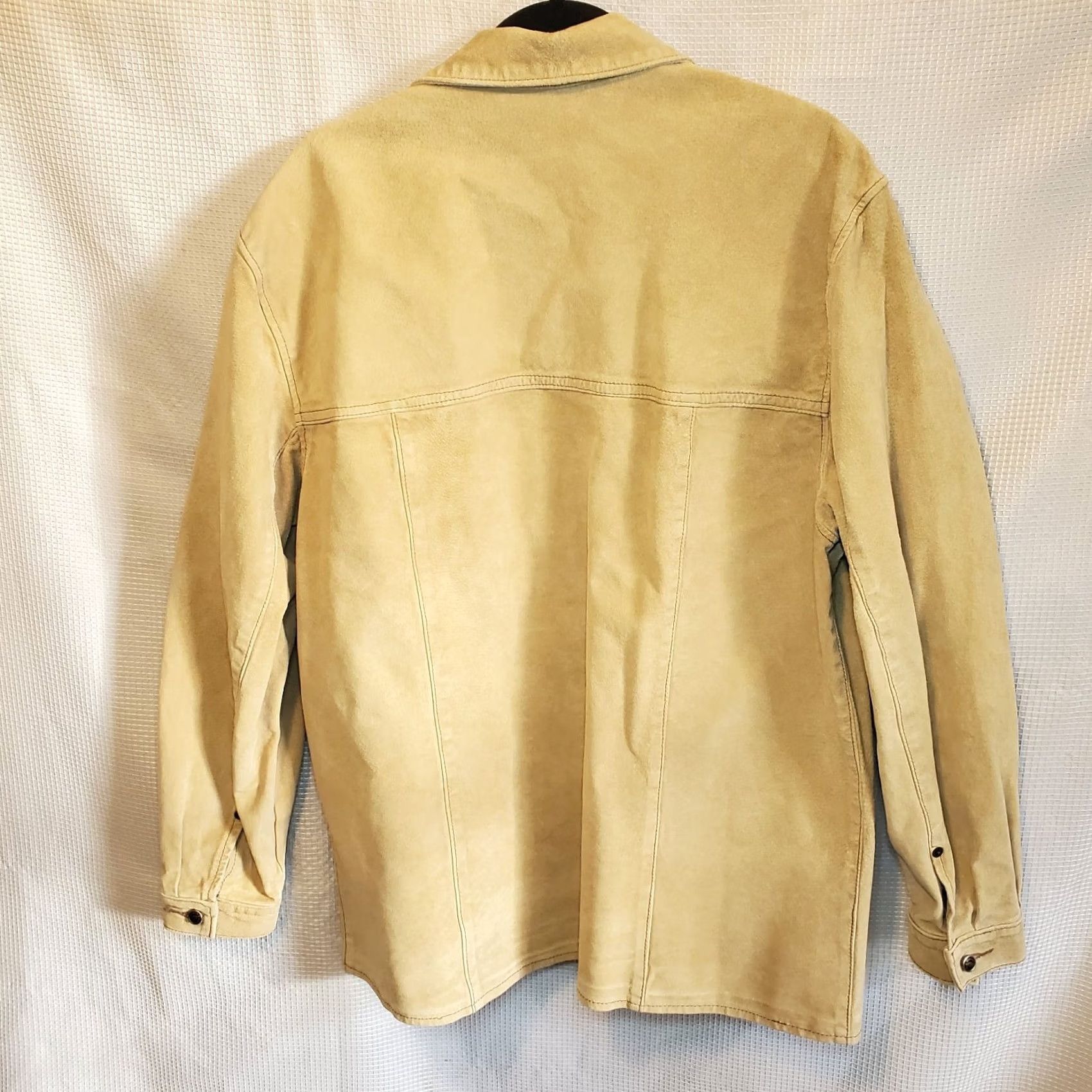 Coldwater Creek VINTAGE Coldwater Creek Jacket Womens L Beige Vtg Suede Shacket Heavy Button Front Size L / US 10 / IT 46 - 2 Thumbnail