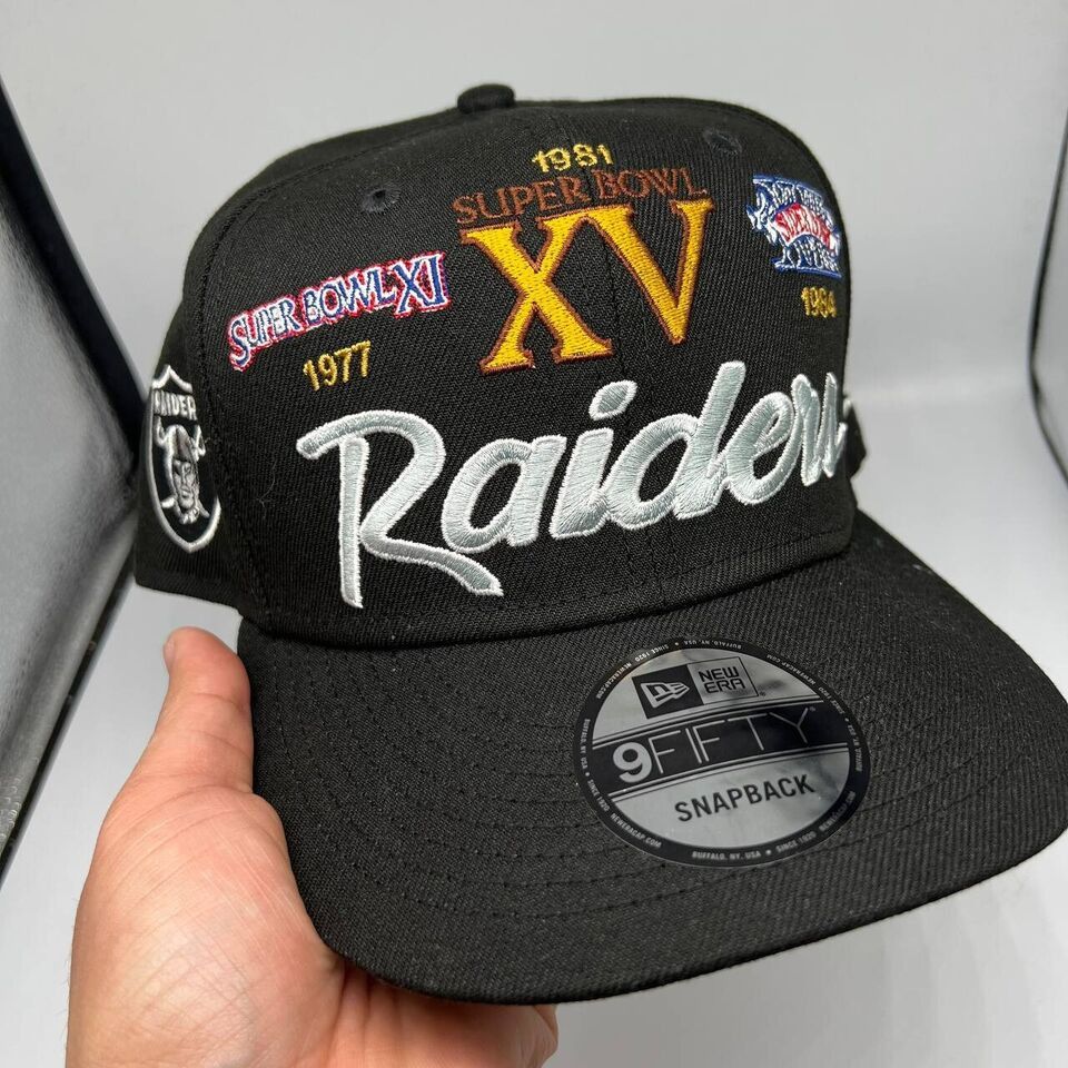 NFL × New Era Las Vegas Raiders Oakland Super Bowl New Era Hat Snapback Size ONE SIZE - 4 Thumbnail