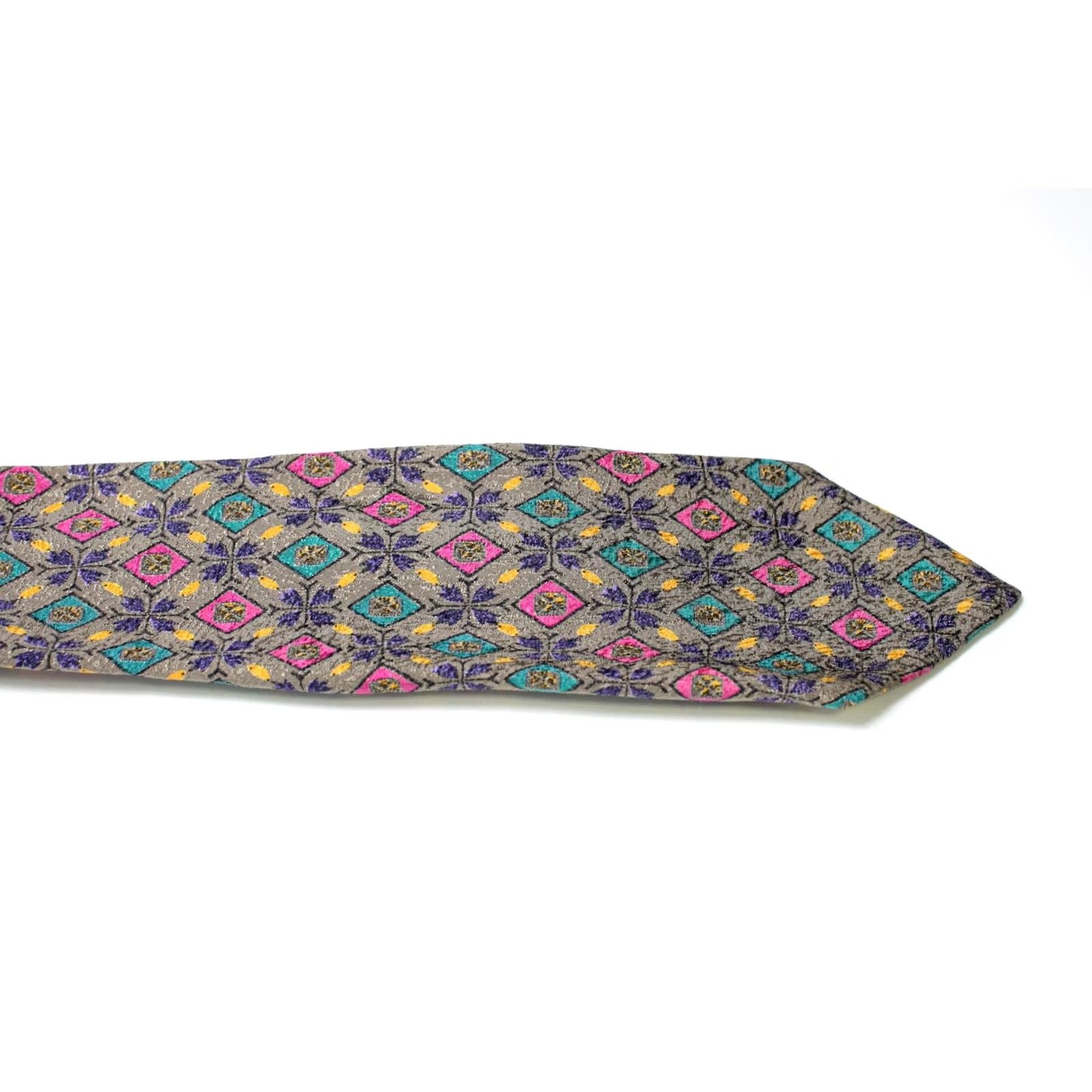 Missoni MISSONI Tie Men's ONE SIZE 100% Silk Classic Pointed Multicolor Patterned Tie Size ONE SIZE - 5 Thumbnail