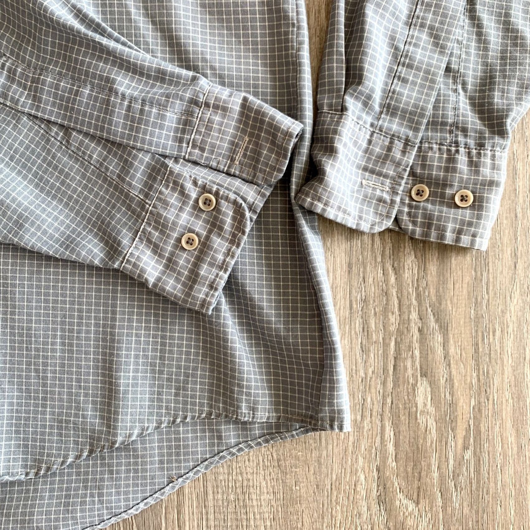 McGregor VINTAGE McGregor Shirt Mens XL Plaid Button-Down Long Sleeve Gray Size US XL / EU 56 / 4 - 2 Thumbnail
