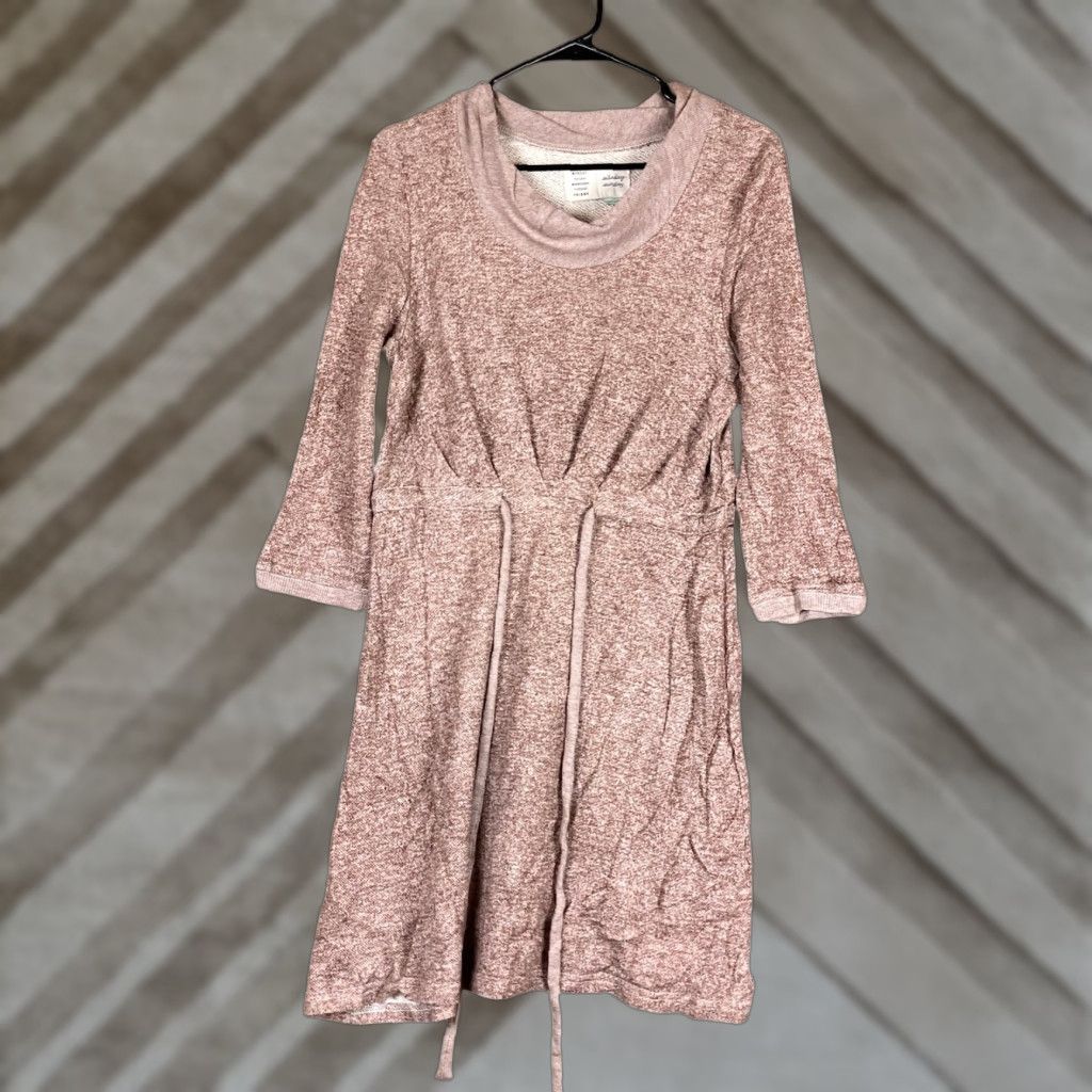 Anthropologie Saturday Sunday Womens Sweater Dress Brown Cowl Neck 3/4 Sleeve Thermal M Size M / US 6-8 / IT 42-44 - 1 Thumbnail