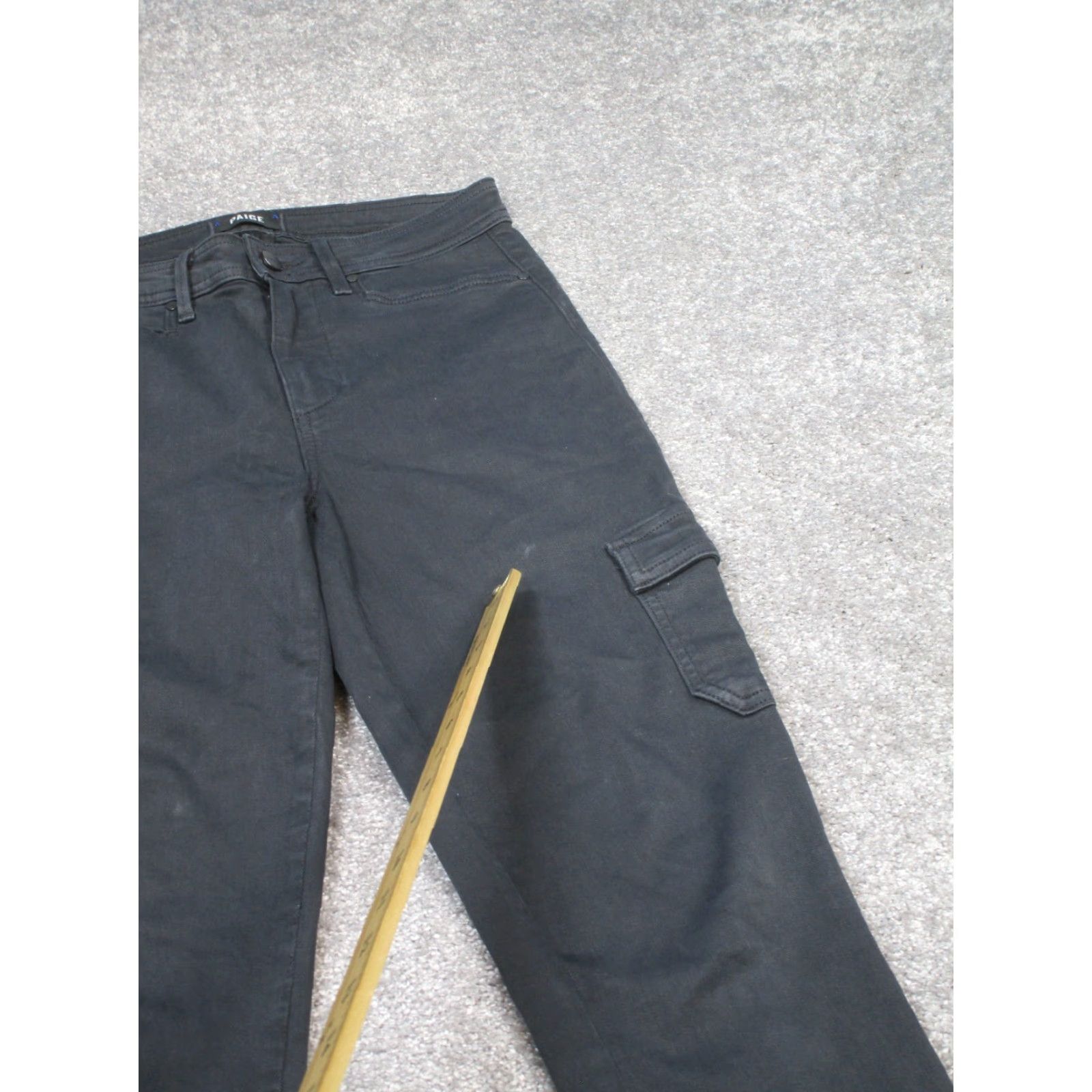 Paige Paige Jeans Womens 27 Hoxton Ankle Skinny Gray Denim Cargo Size 27" / US 4 / IT 40 - 2 Thumbnail
