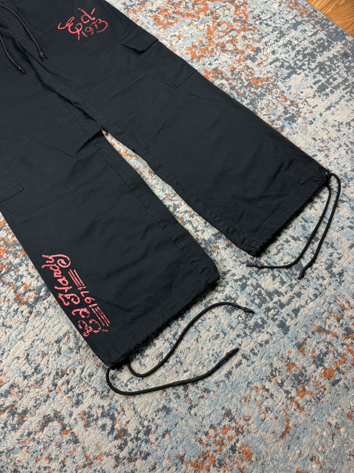 Ed Hardy Ed Hardy x urban outfitters embroidered dragon baggy pants Size 27" / US 4 / IT 40 - 6 Thumbnail