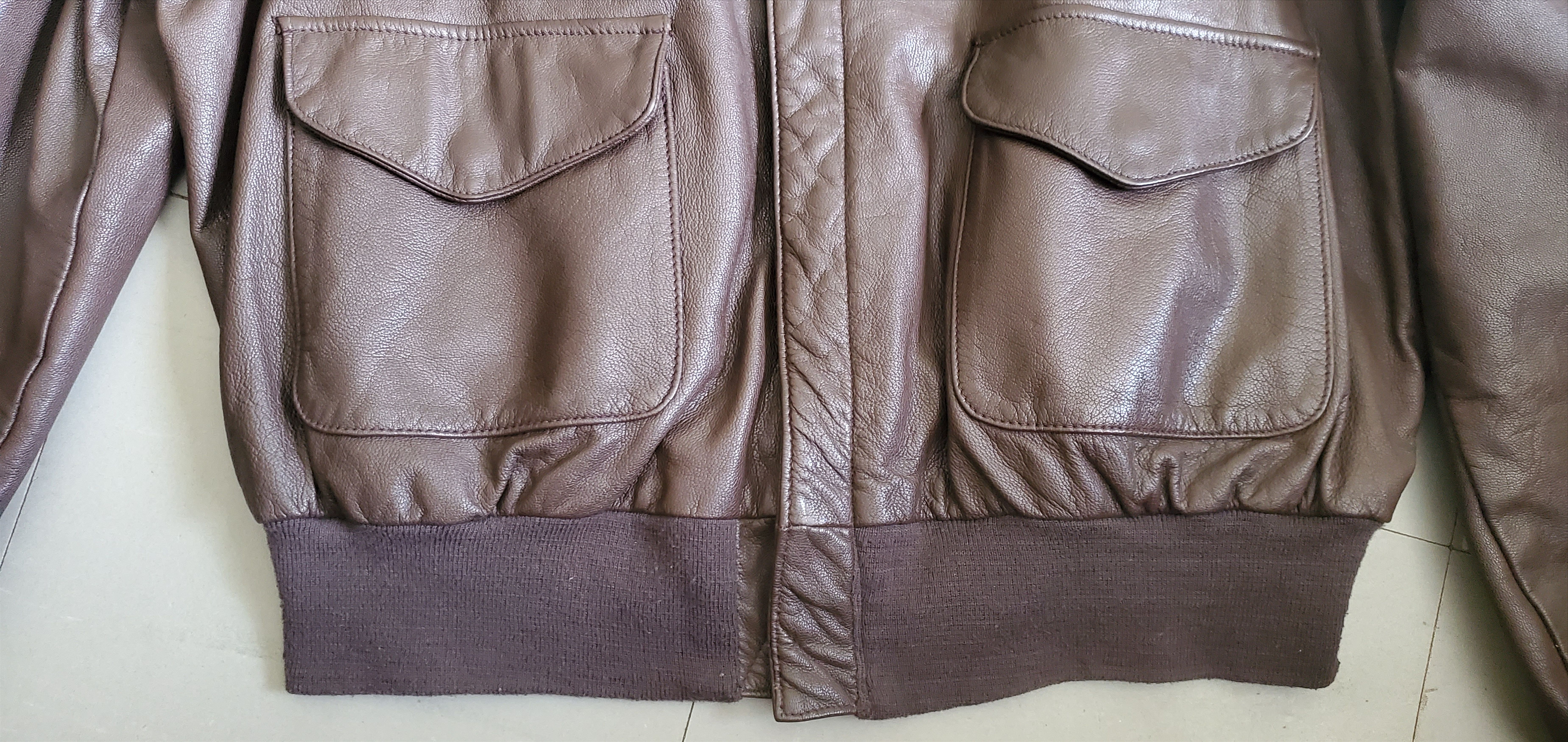 Cooper Cooper A-2 Goatskin Leather Cockpit Jacket Size US M / EU 48-50 / 2 - 2 Thumbnail