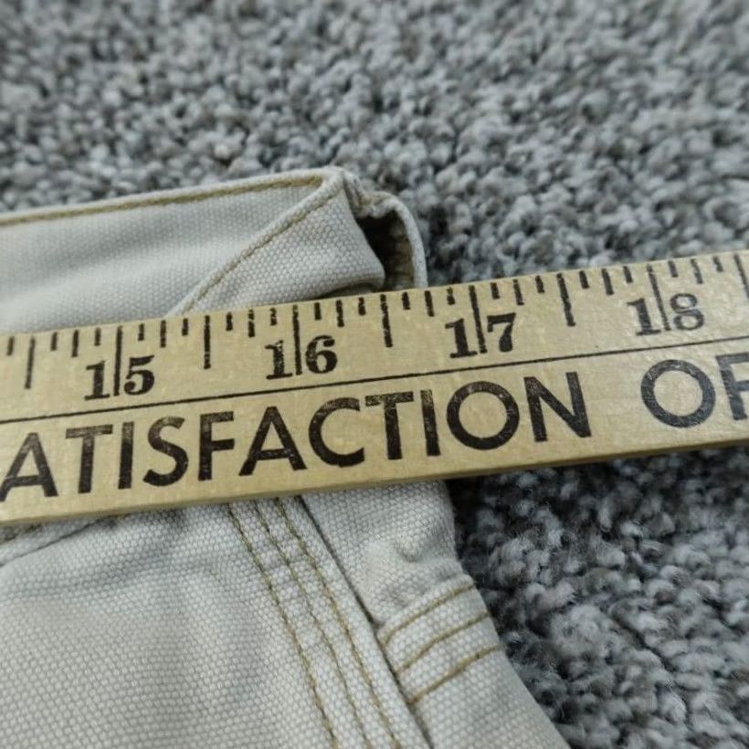 Gap VINTAGE Gap Shorts Mens 33 Beige Carpenter Utility Canvas Hammer Loop Work Cargo Y2K 90s Jeans? Size US 33 - 6 Thumbnail
