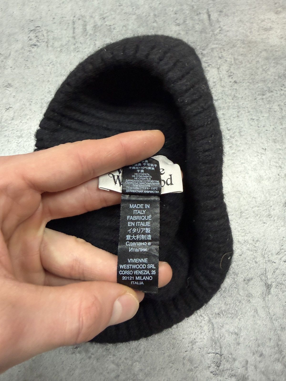 Vivienne Westwood vivienne westwood Sporty logo embroidered wool knit beanie Size ONE SIZE - 4 Thumbnail
