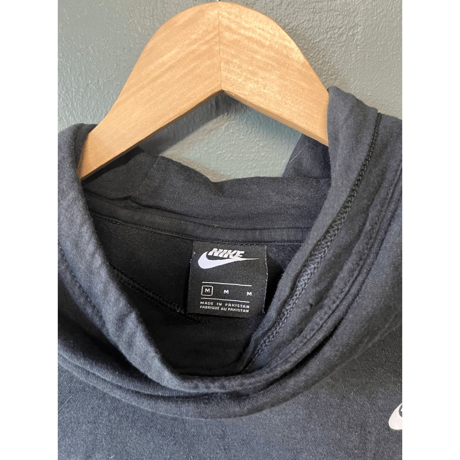 Nike Nike Sportswear Athletic Womens Black Pullover Hooded Sweatshirt Size M Size M / US 6-8 / IT 42-44 - 3 Thumbnail