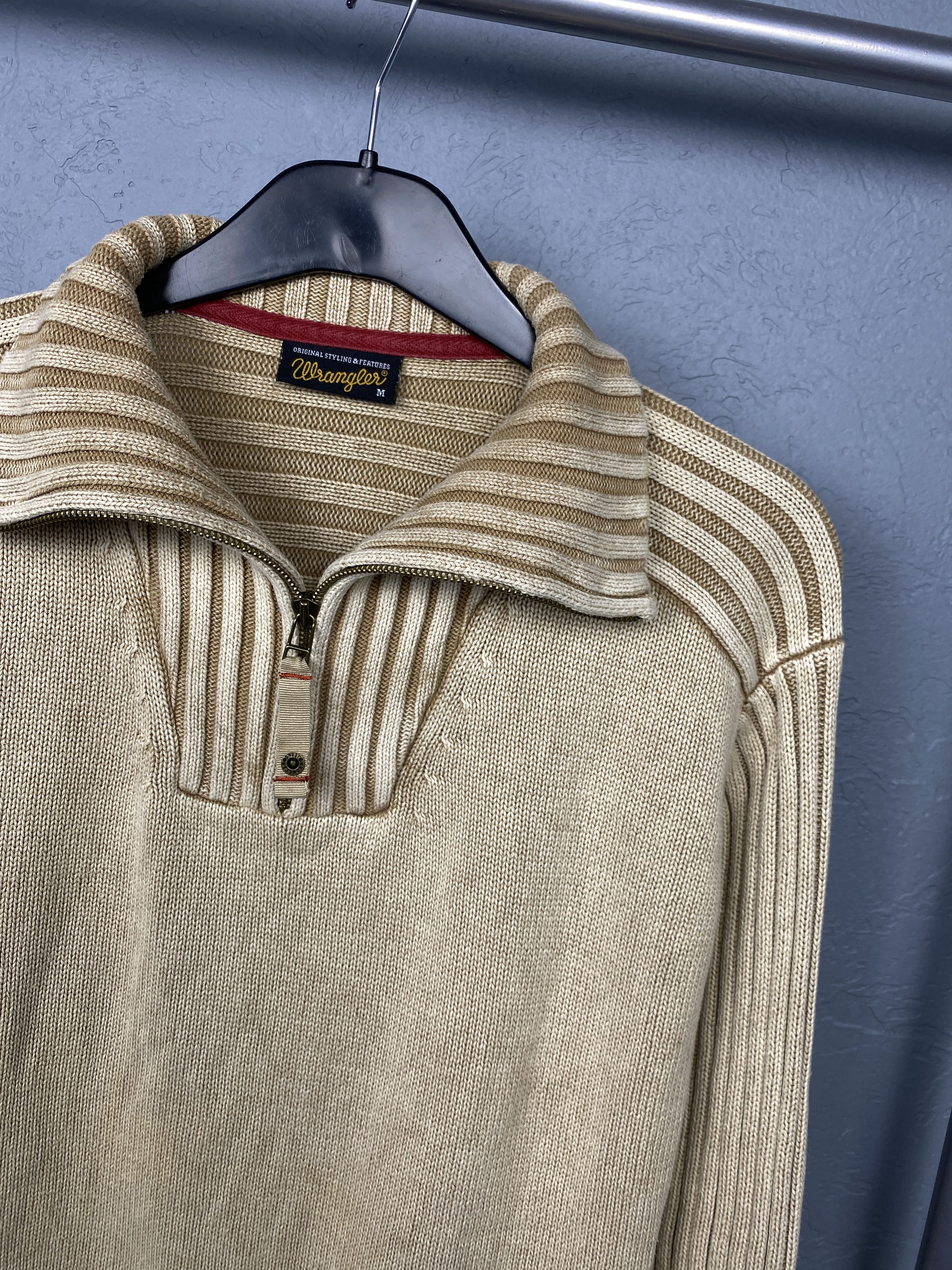 Wrangler Wrangler Vintage Mens Quarter 1\4 Zip Sweater Size US M / EU 48-50 / 2 - 2 Thumbnail