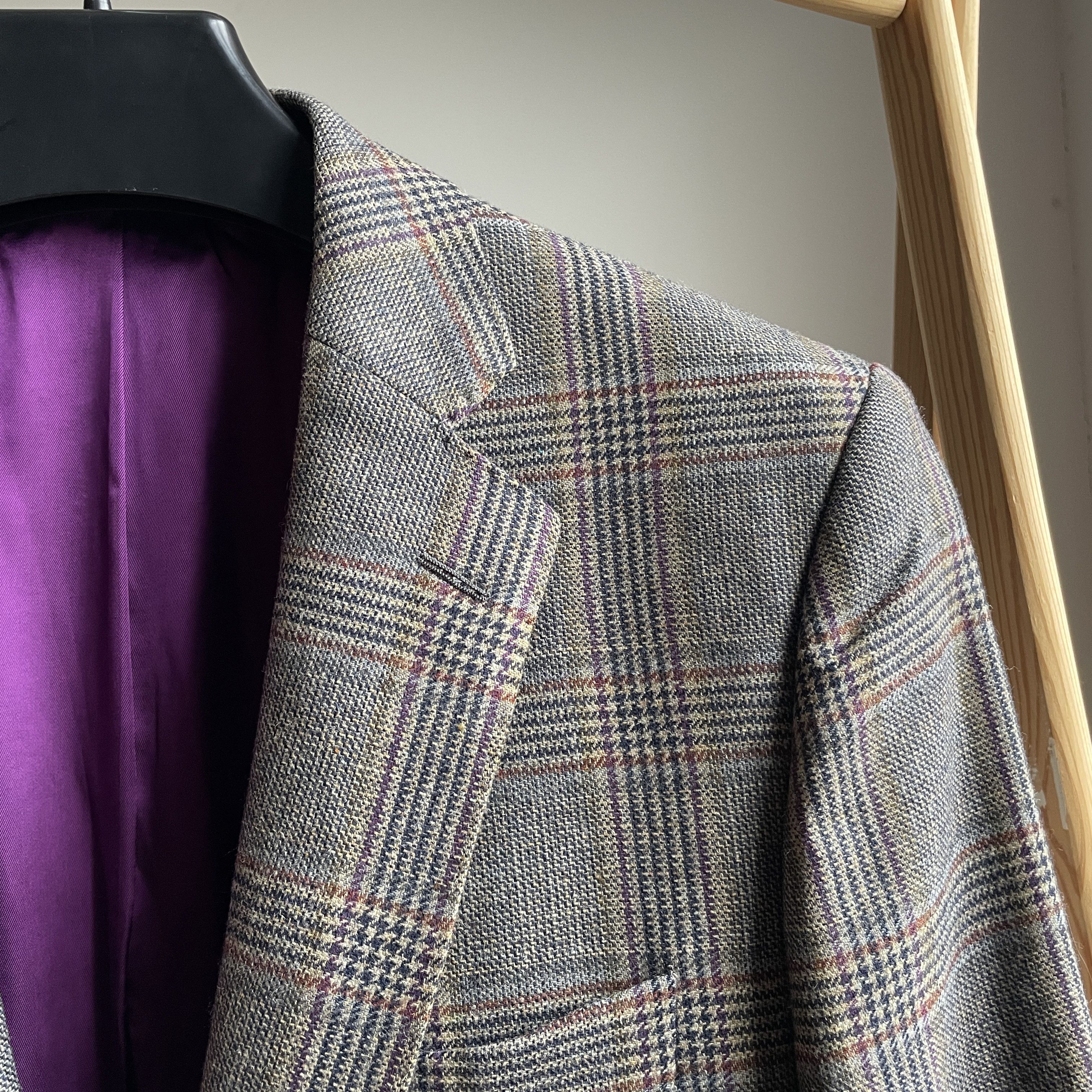 Magee Magee Ireland Nice T2 Plaid Wool Blazer Size 36R - 6 Thumbnail