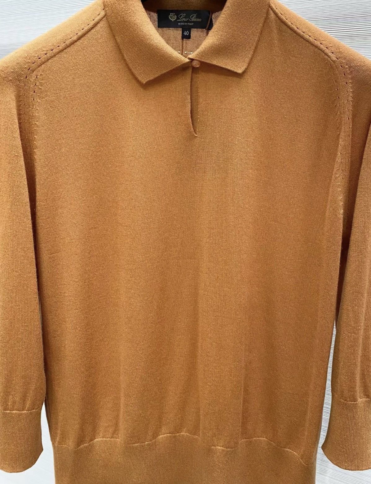 Loro Piana Loro Piana Wool & Silk Blend Polo Neck Knit Sweater J33 Size S / US 4 / IT 40 - 3 Thumbnail