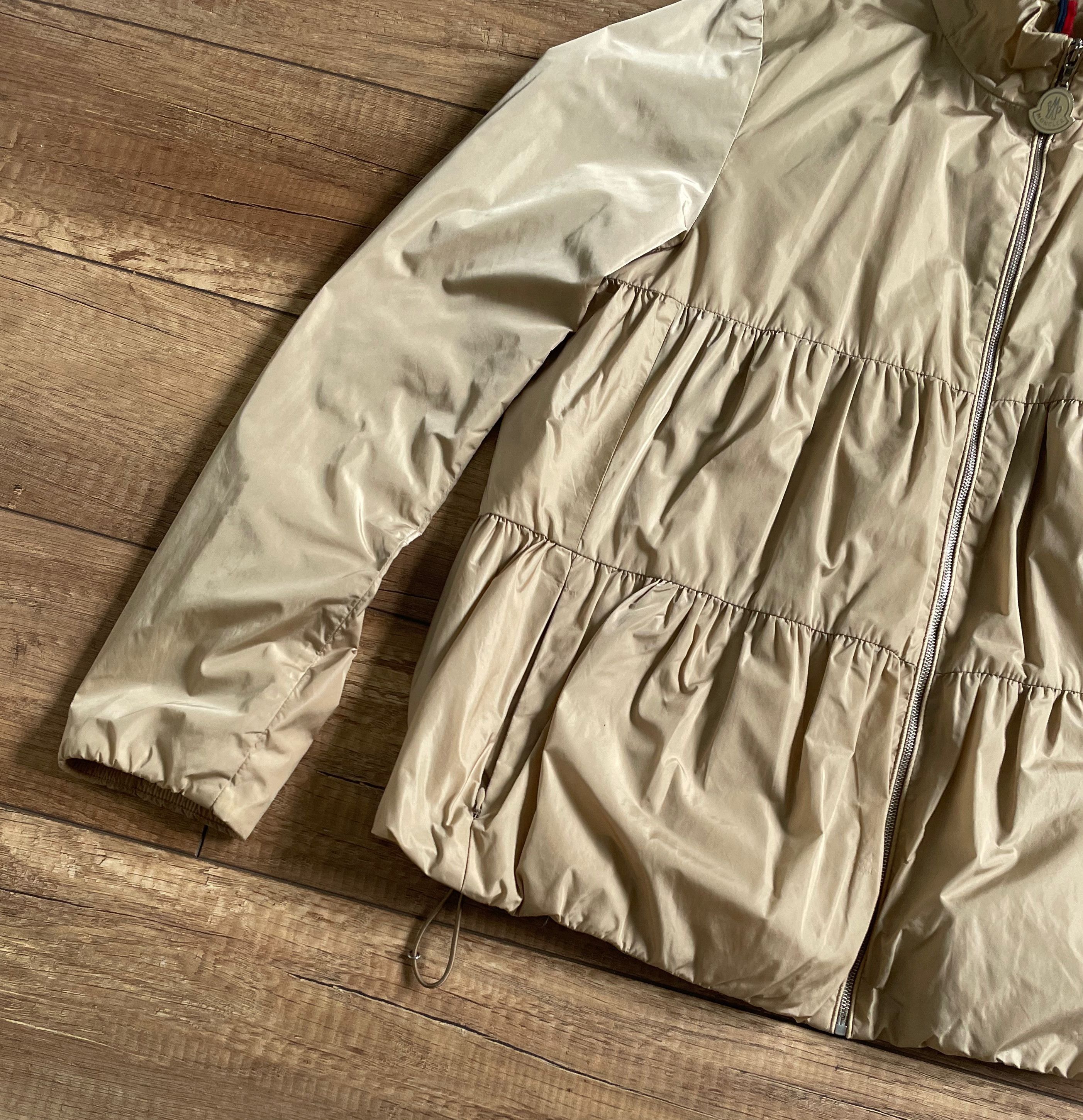 Moncler Moncler Women’s Beige Iridescent Nylon Quilted Light Jacket Size S / US 4 / IT 40 - 4 Thumbnail