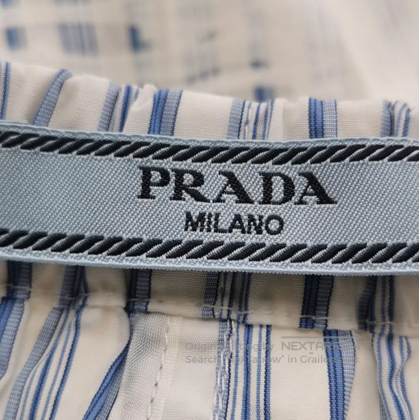 Prada Prada Colorful Logo Cotton Shorts Size 4. Size 39" - 4 Thumbnail