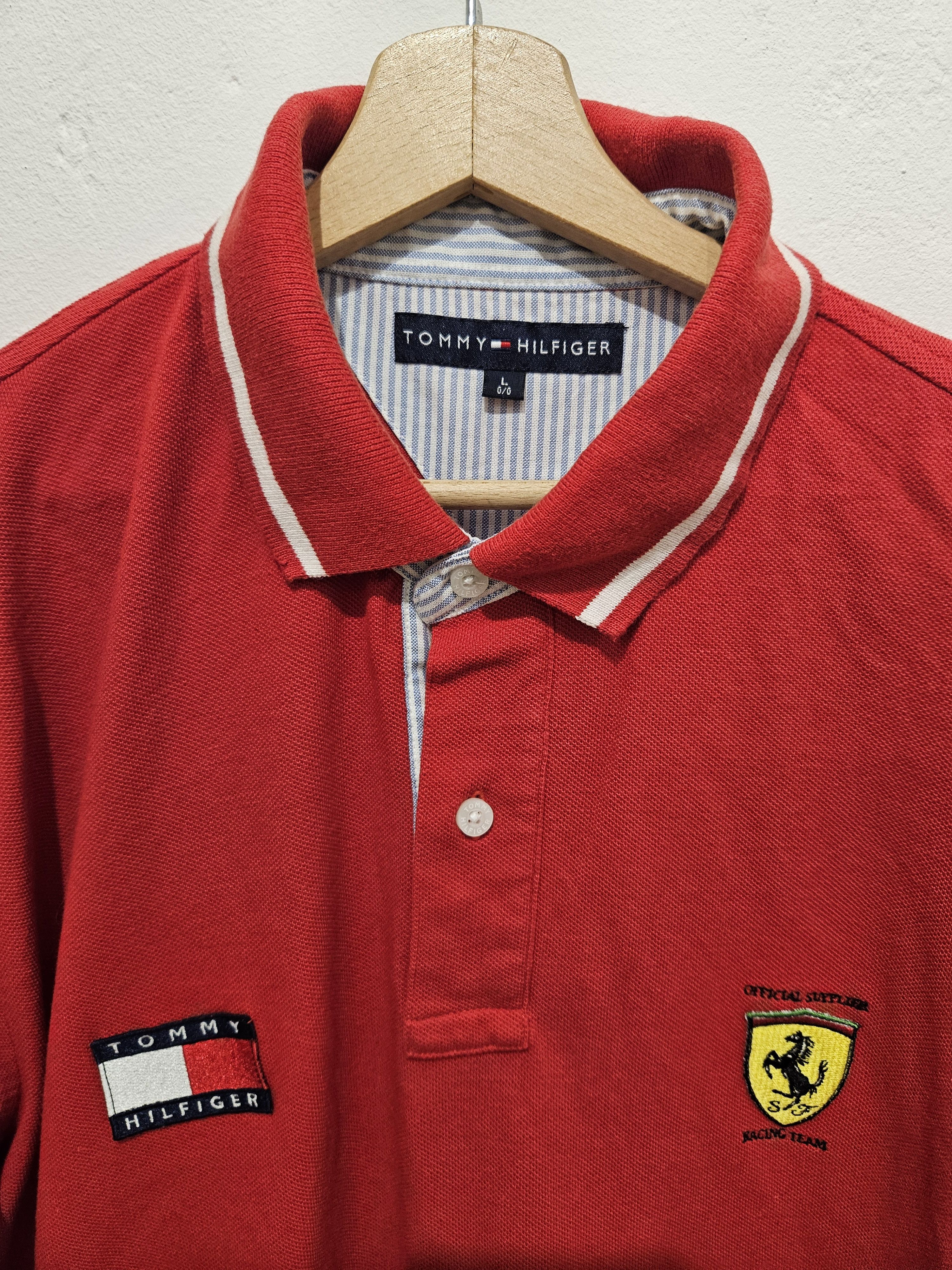 Tommy Hilfiger TOMMY HILFIGER FERRARI F1 RACING SIZE L POLO RARE Size US L / EU 52-54 / 3 - 2 Thumbnail