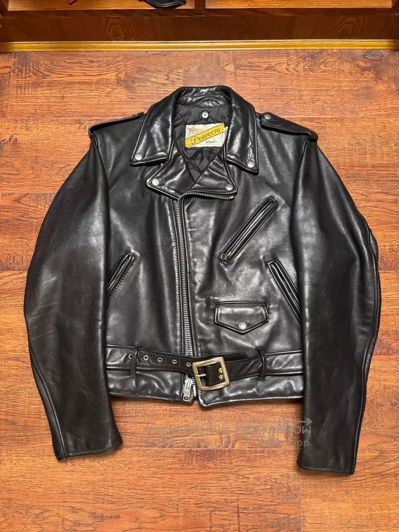 Schott Schott 618 cable-stayed locomotive leather jacket Size US L / EU 52-54 / 3 - 1 Thumbnail