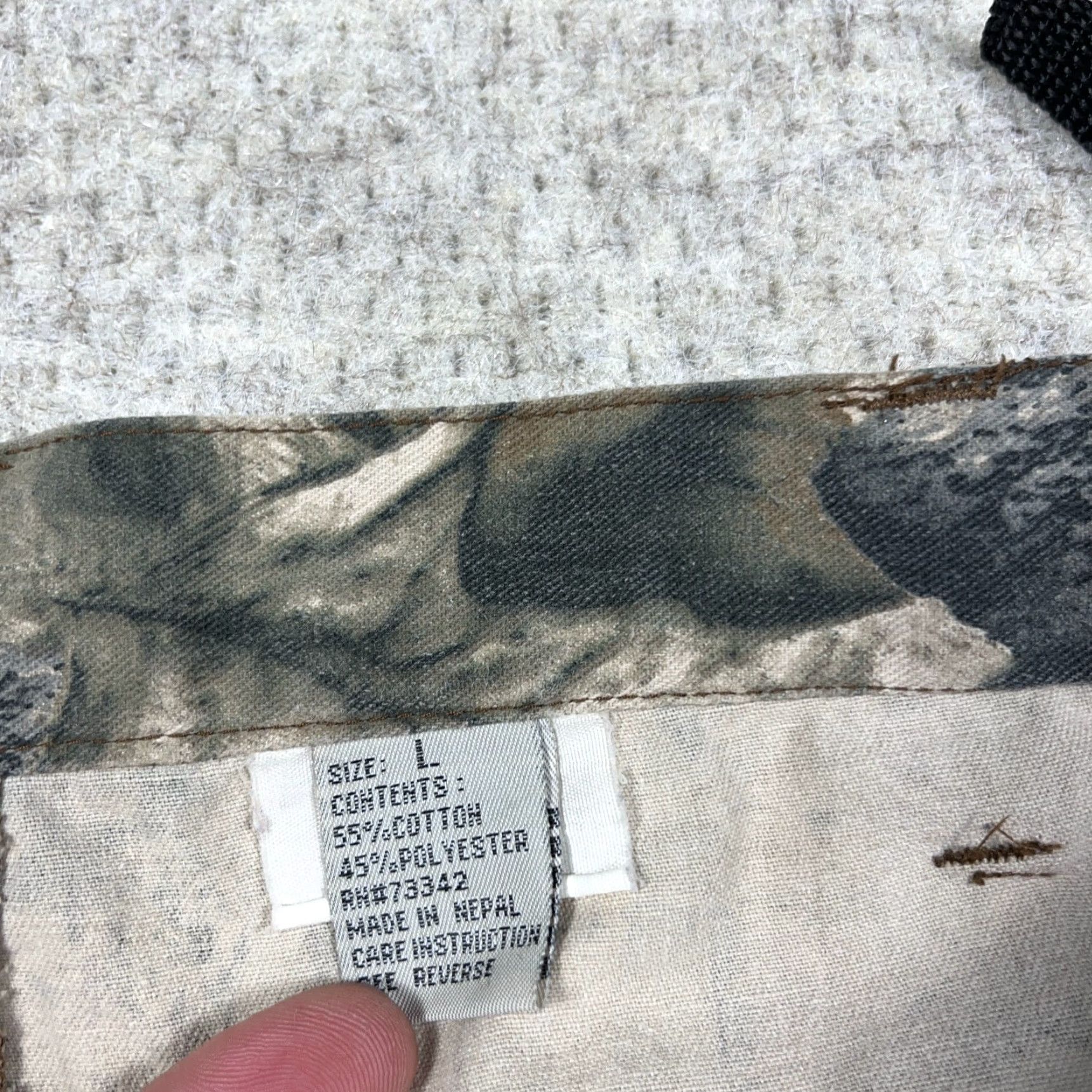 Vintage VINTAGE Mossy Oak Cargo Pants Men 36x31 Camouflage 5-Pocket Canvas Cotton Baggy Y2K 90s Modern American 90s Mens Size US 33 - 4 Thumbnail