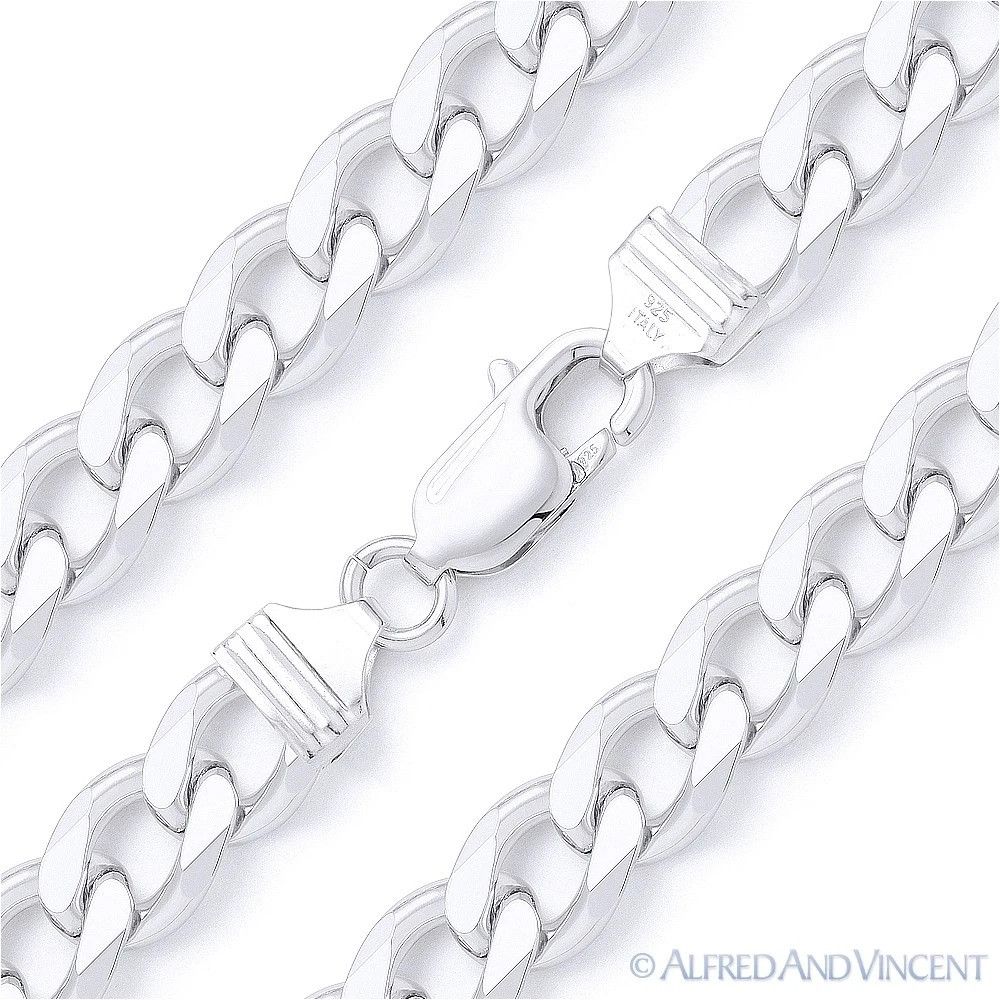 Other 9mm Cuban / Curb Link Italian Chain Bracelet Size ONE SIZE - 1 Thumbnail