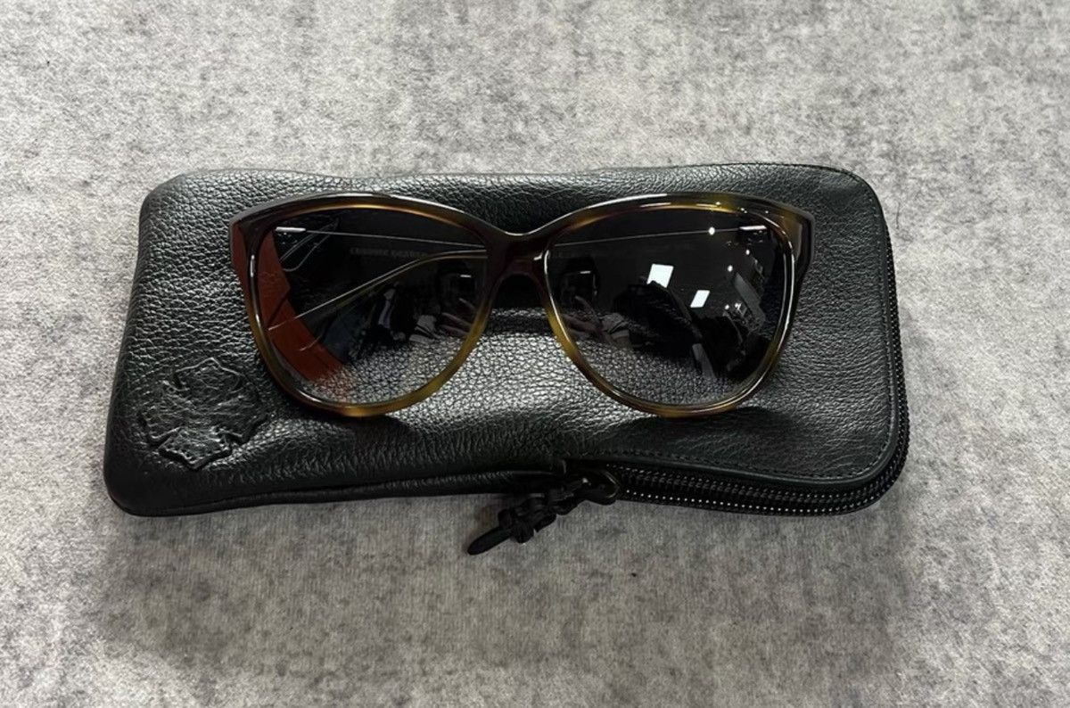 Chrome Hearts Chrome Hearts Tortoiseshell Sunglasses with Silver Hardware Size ONE SIZE - 1 Thumbnail