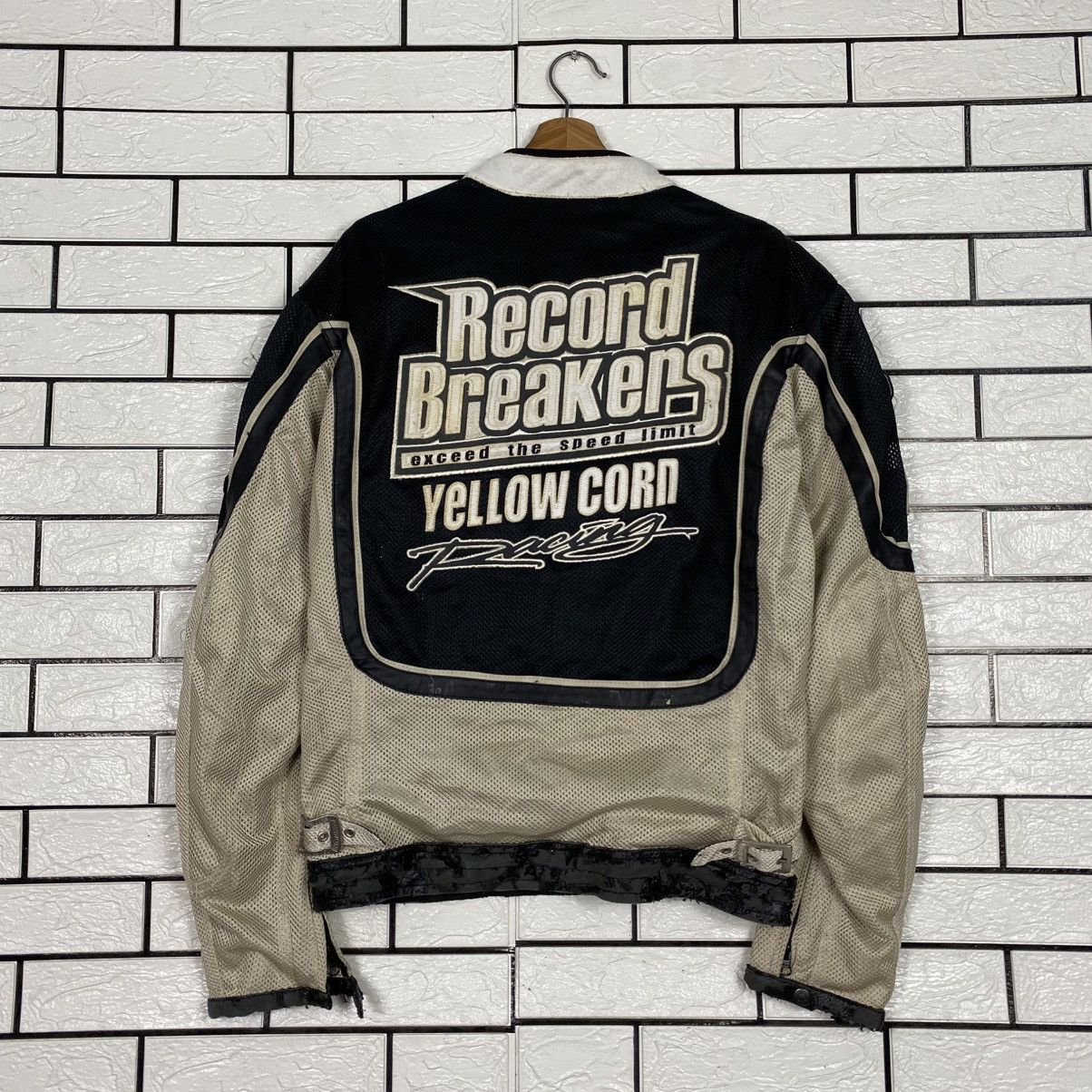 YELLOW CORN Vintage Biker Jacket Cafe Racer Yellow Corn Big Logo Size US L / EU 52-54 / 3 - 12 Thumbnail