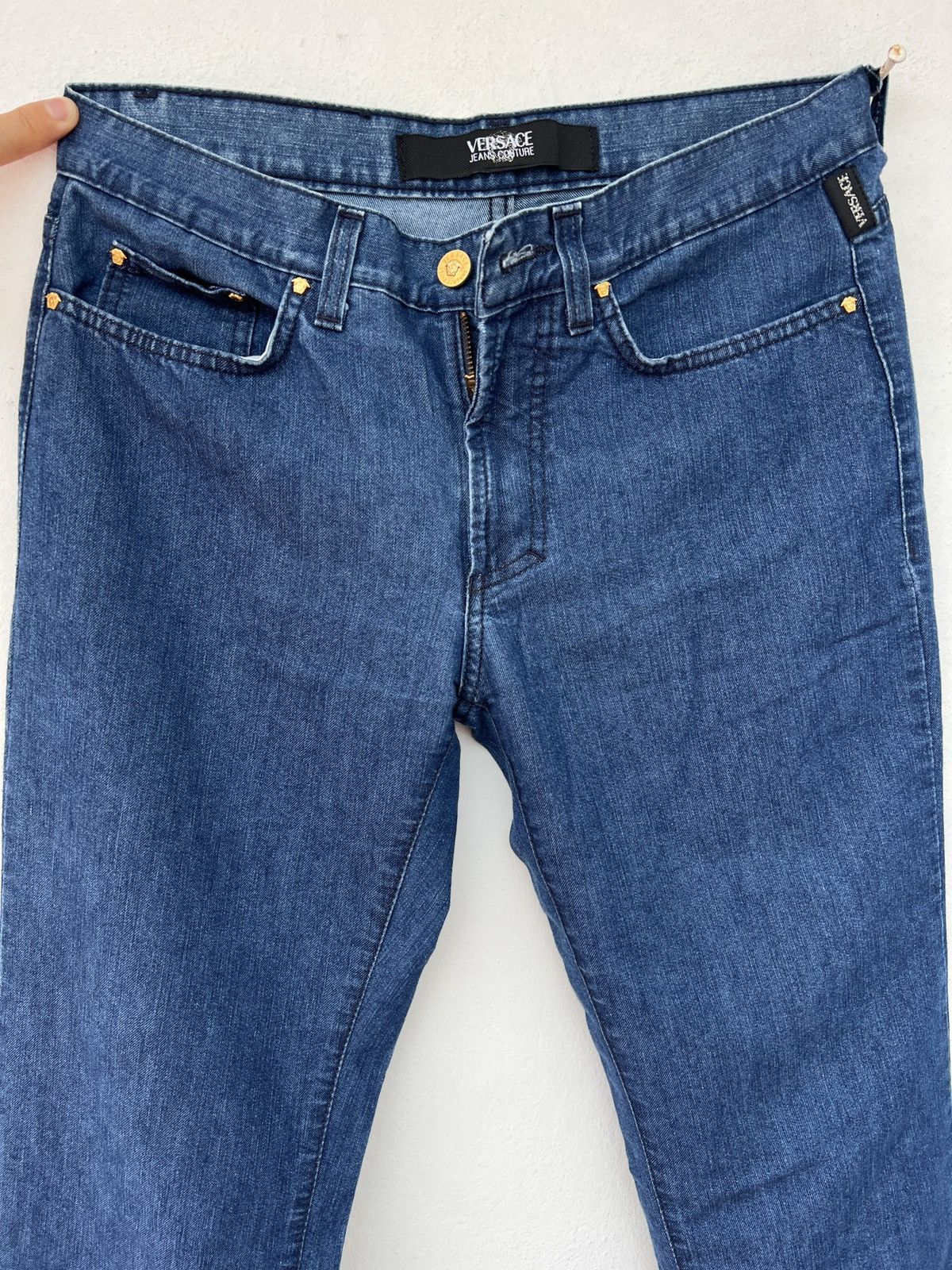 Versace Jeans Couture Versace Jeans Couture italy Blue Denim W28 new Size 30" / US 8 / IT 44 - 12 Thumbnail