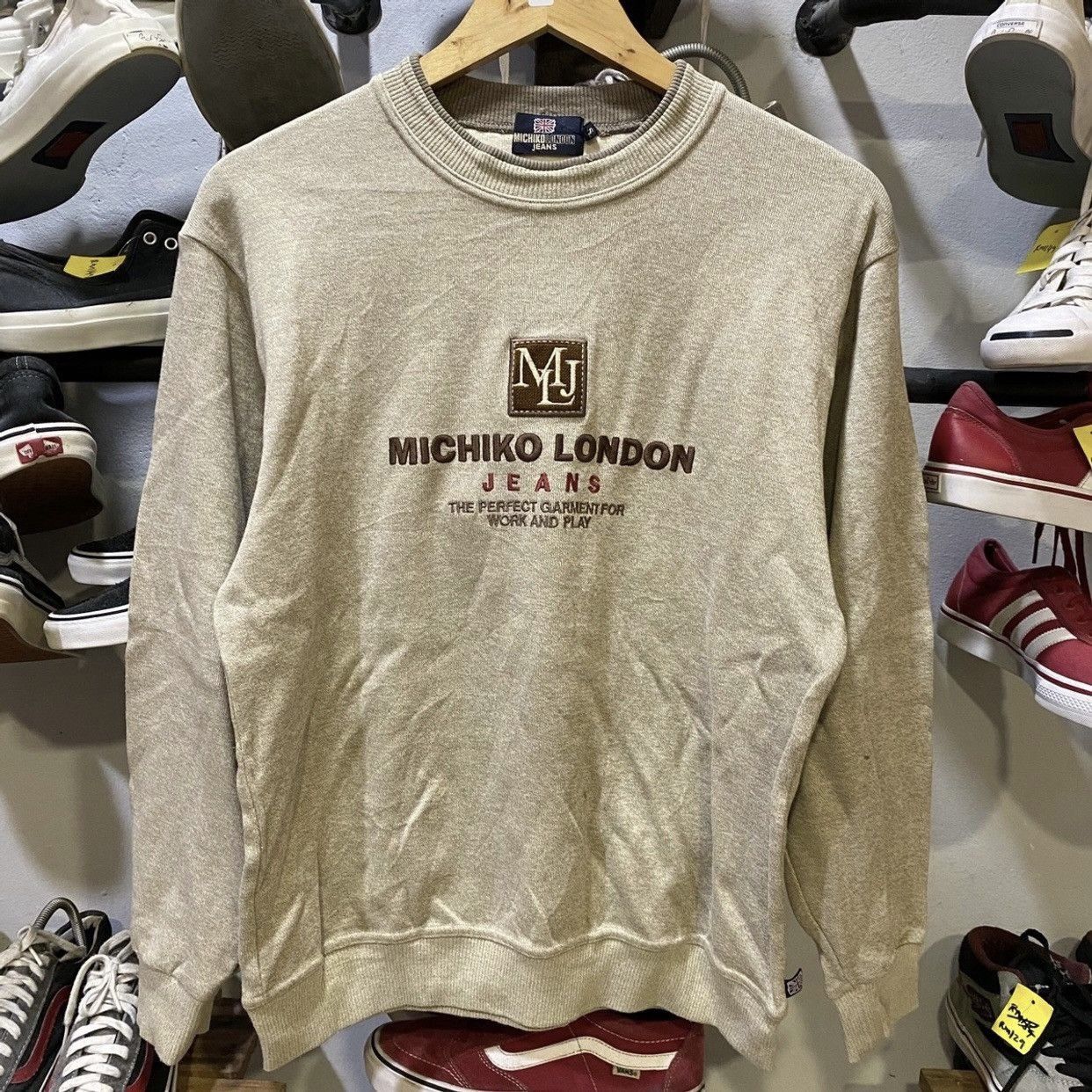 Japanese Brand × Michiko Koshino London × Vintage Vintage Michiko London Jeans Embroidered Sweatshirts Size US S / EU 44-46 / 1 - 1 Thumbnail
