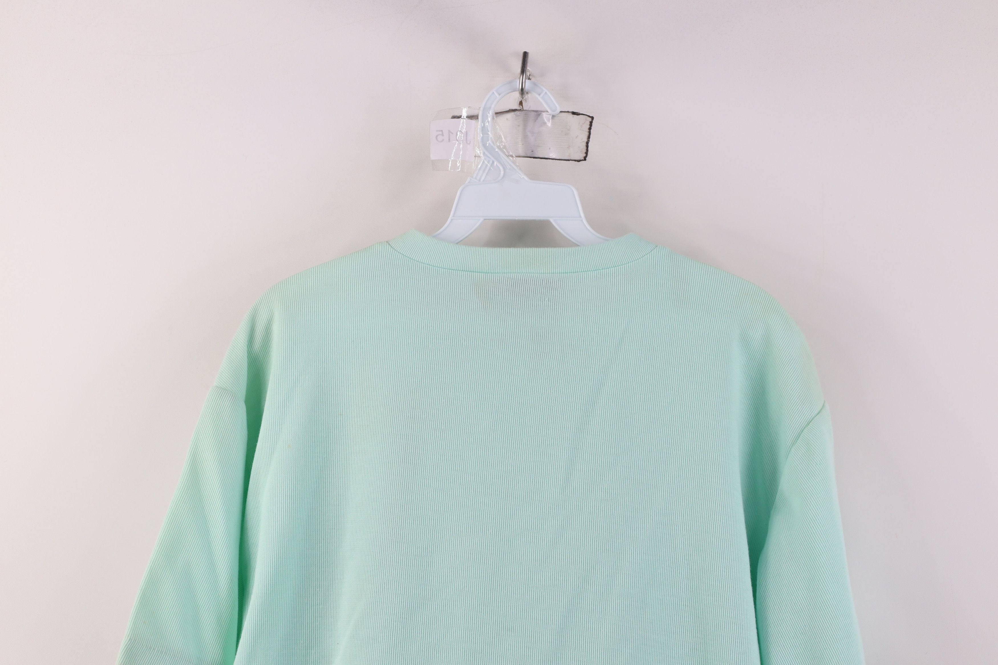 Vintage Vintage 80s 90s Streetwear Knit Henley T-Shirt Mint Green Size US L / EU 52-54 / 3 - 13 Thumbnail