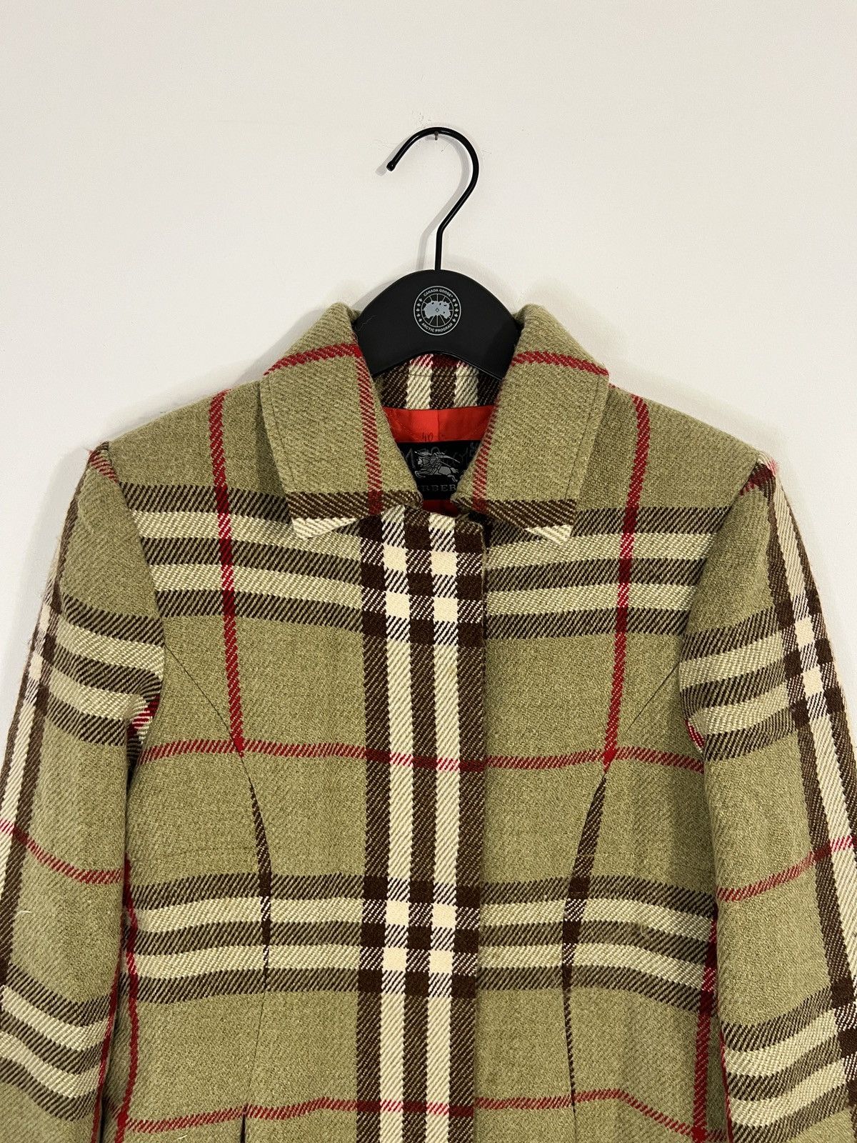 Burberry × Vintage Vtg Burberry Wool coat Size S / US 4 / IT 40 - 2 Thumbnail