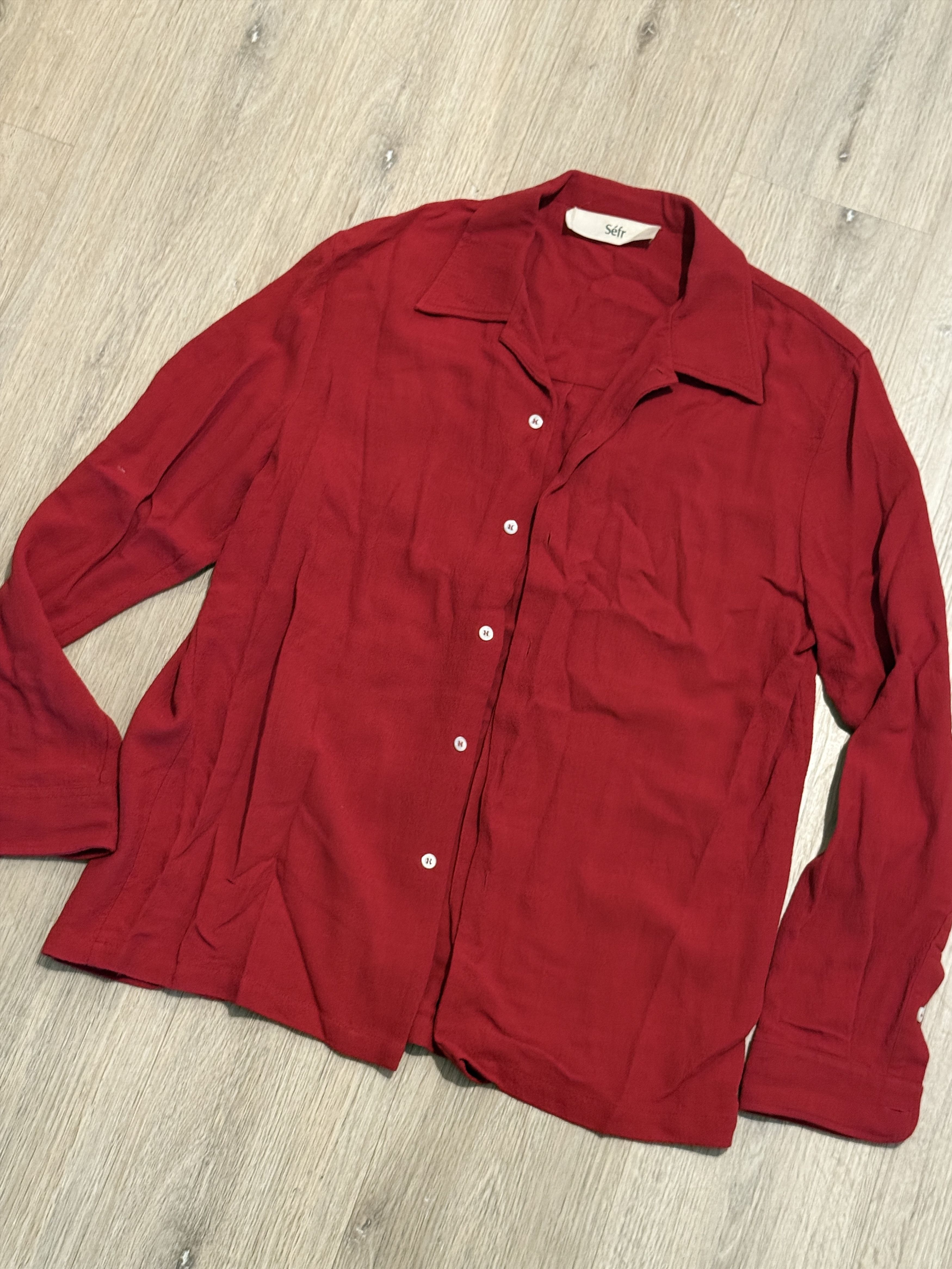 Sefr Red collar shirt Size US M / EU 48-50 / 2 - 3 Thumbnail