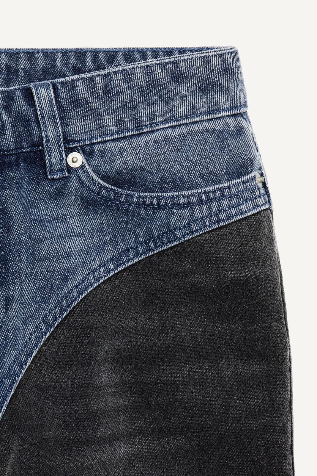 Other new H&M Glenn Martens two tone jeans denim blue grey 10 38 Size 38" / US 16 / IT 52 - 6 Thumbnail