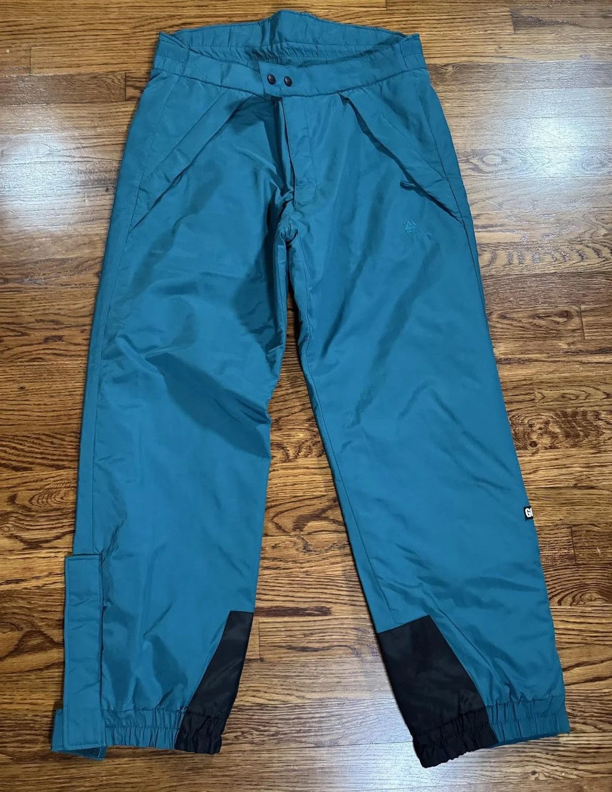 Goretex Vintage Alpine Design Gore-Tex Teal Pants (Size XL) Size US 38 / EU 54 - 2 Thumbnail