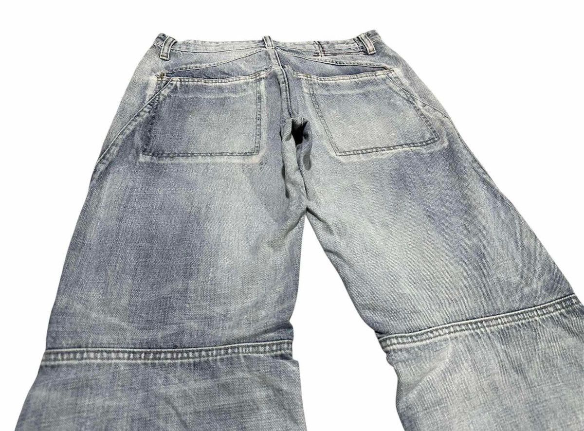 Marithe + Francois Girbaud 🔥Y2K Marithe Francois Girbaud Baggy Flared Denim Distressed Size US 32 / EU 48 - 10 Thumbnail